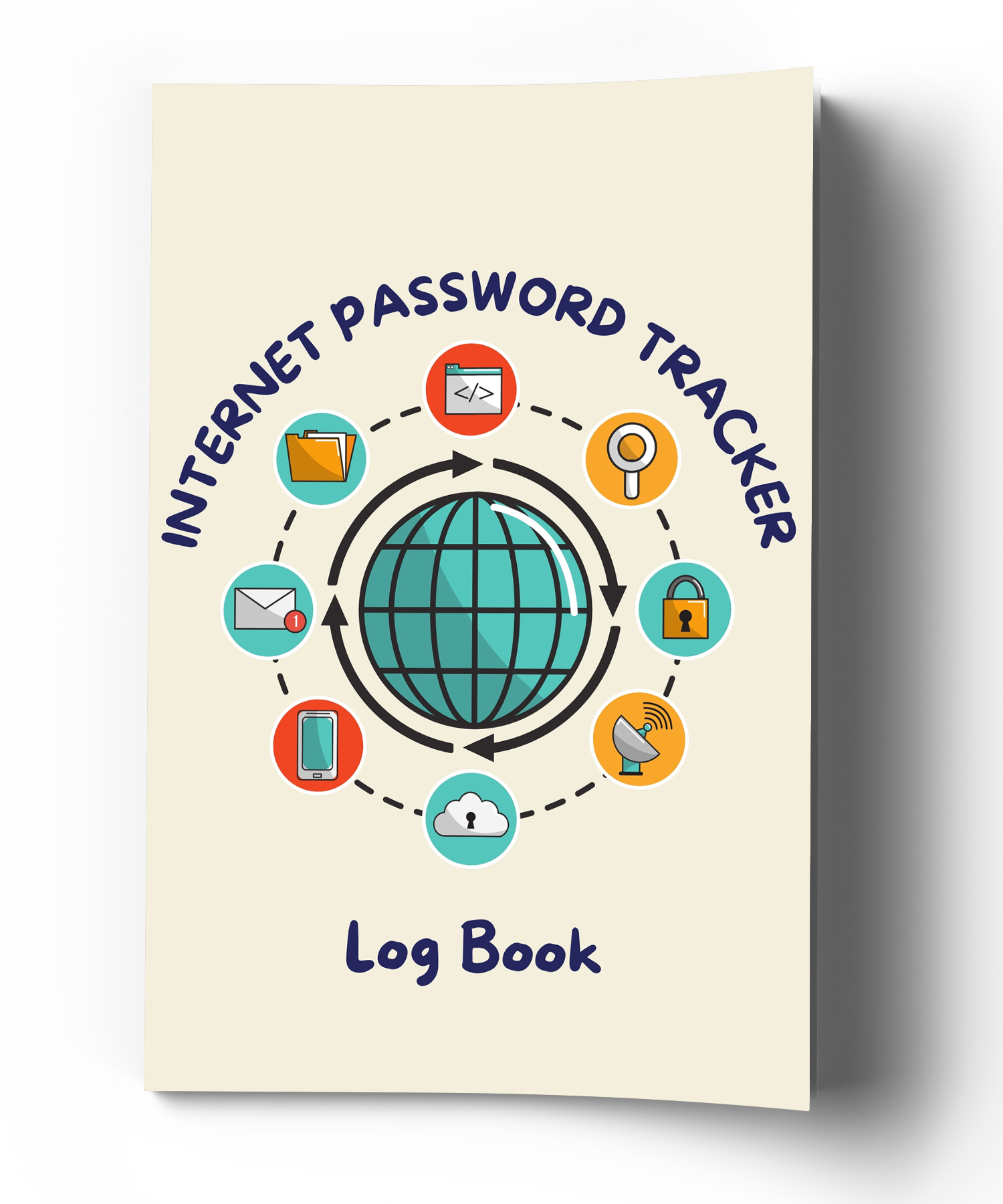 Internet Password Tracker Log Book