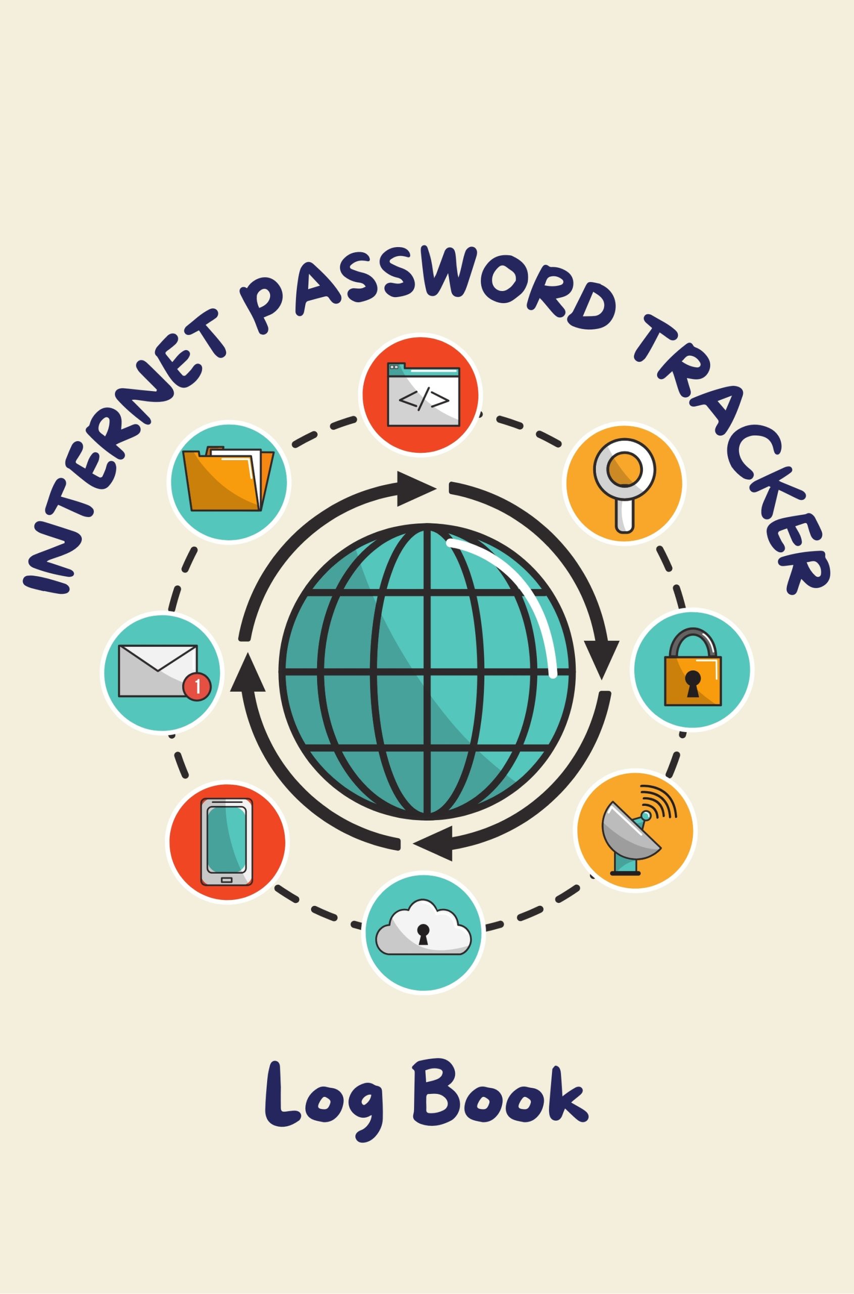 Internet Password Tracker Log Book