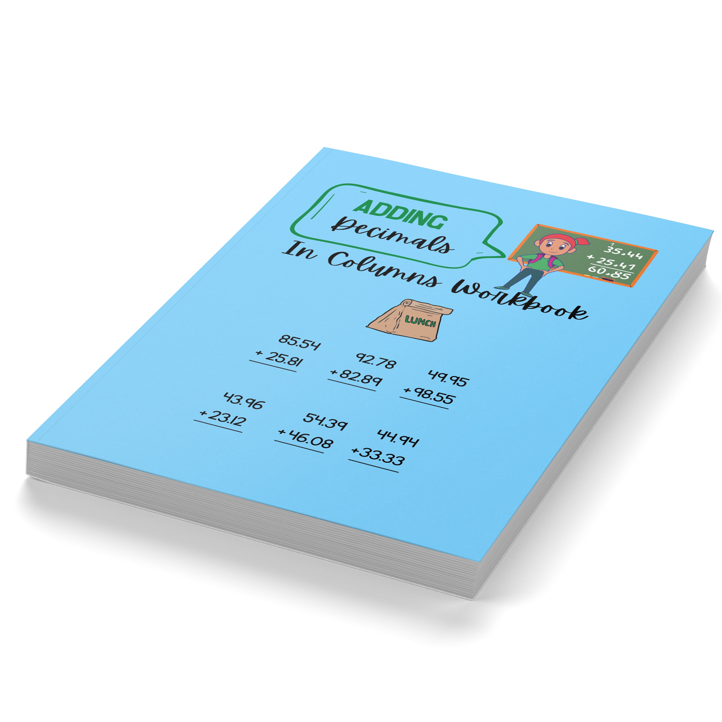 Math – Adding Decimals in Columns Workbook