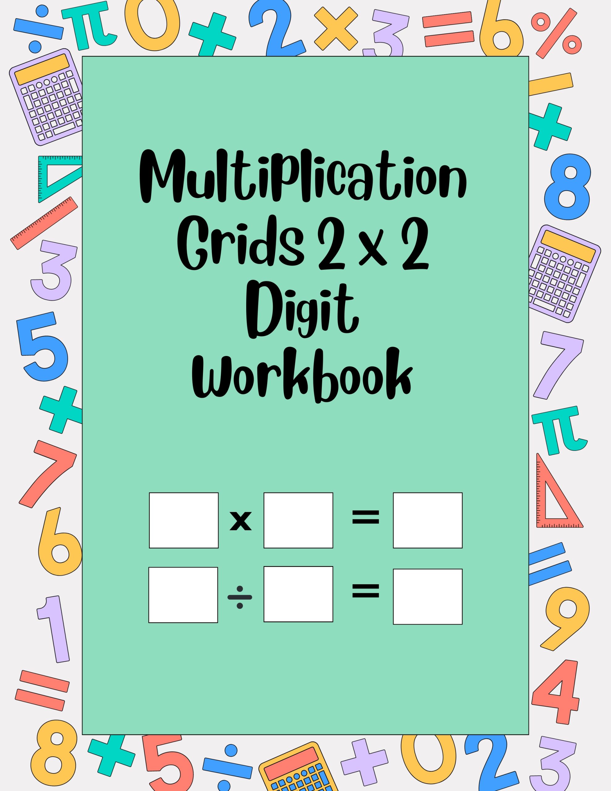 Multiplication Grids 2 x 2 Digit Workbook