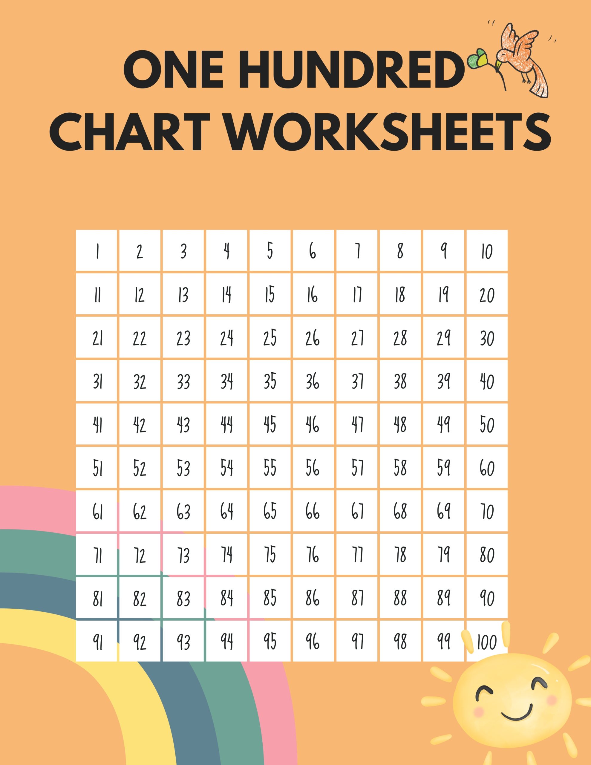 One Hundred Chart worksheets