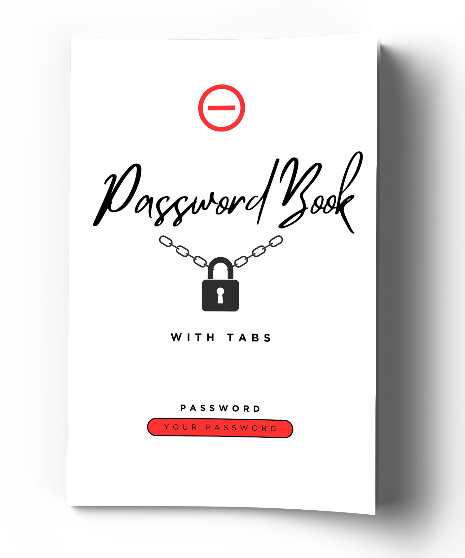 Password Book with Tabs