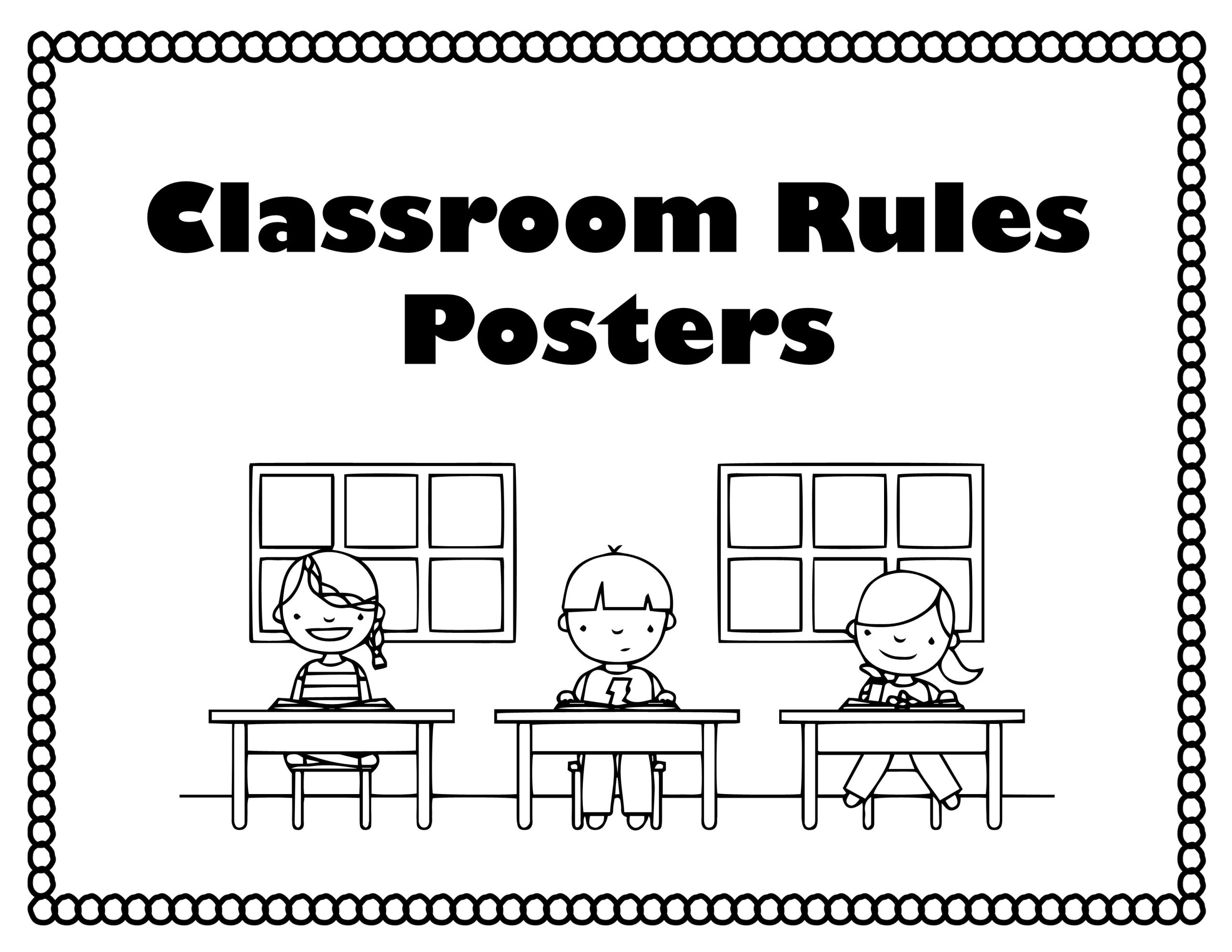 Respectful & Responsible Behavior Display Posters Activities for 3rd Grade