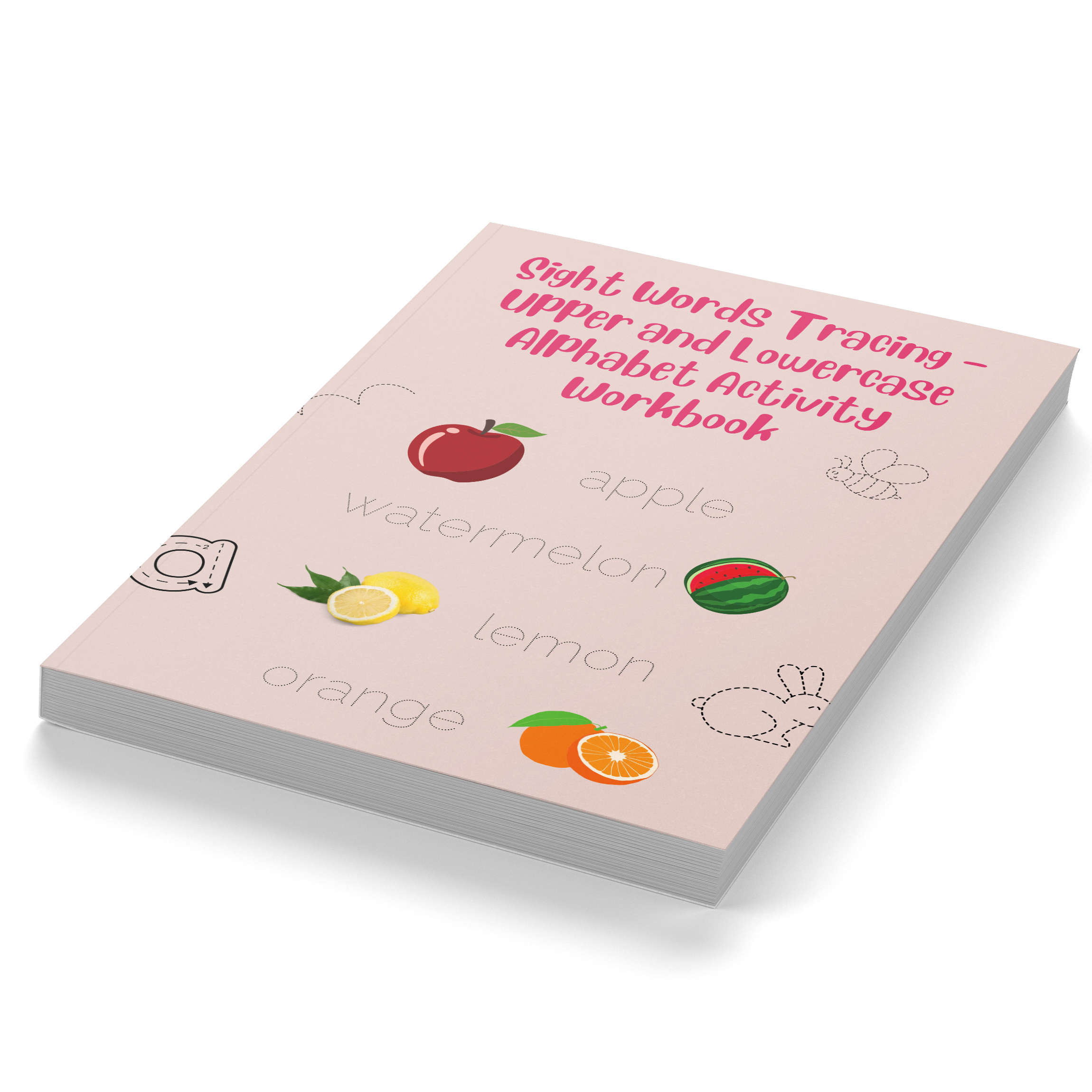 Sight Words Tracing – Upper and Lowercase Alphabet Activity Workbook