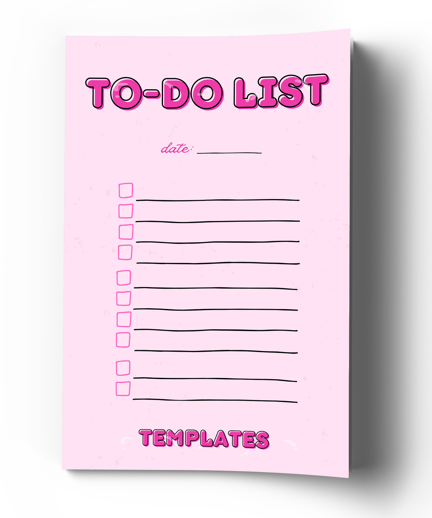 To Do List Templates 6 x 9