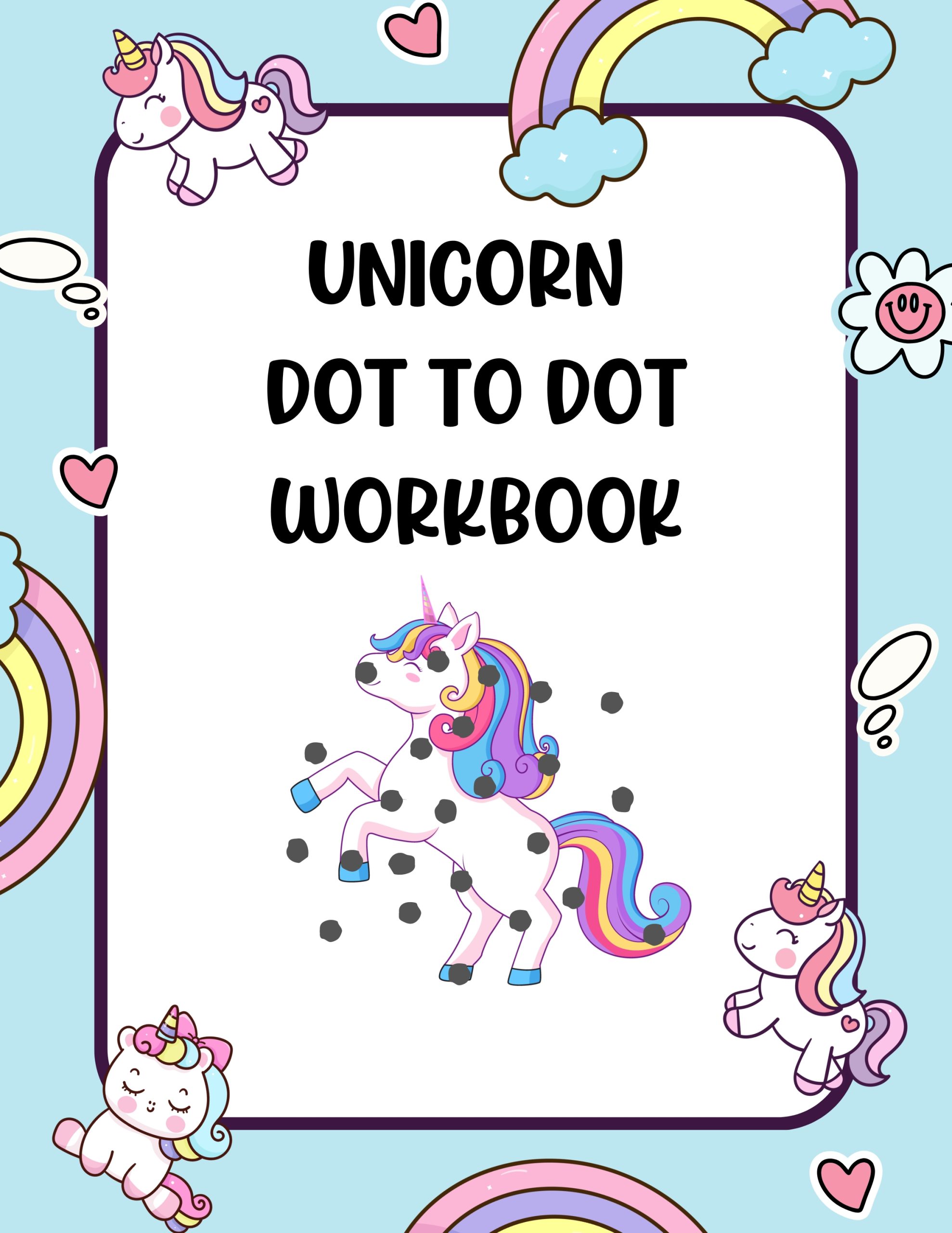 Unicorn Dot to Dot Workbook