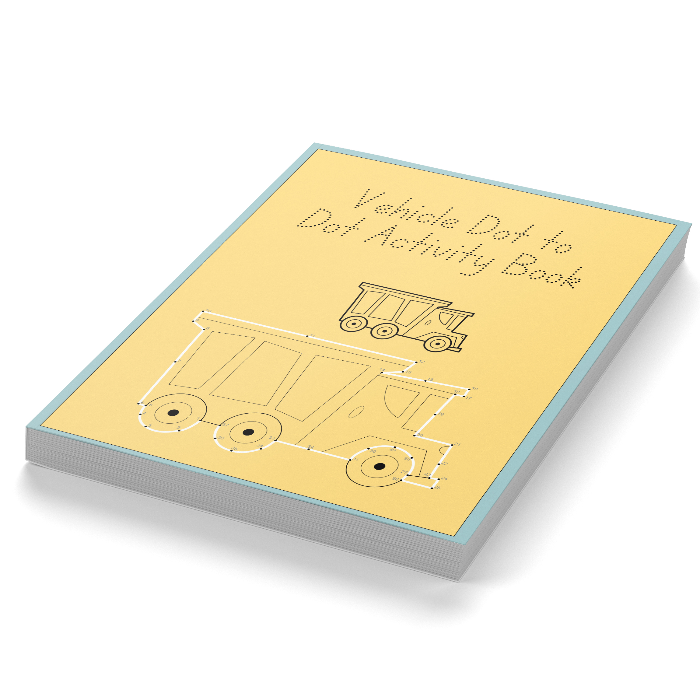 Vehicle Dot to Dot Activity Book