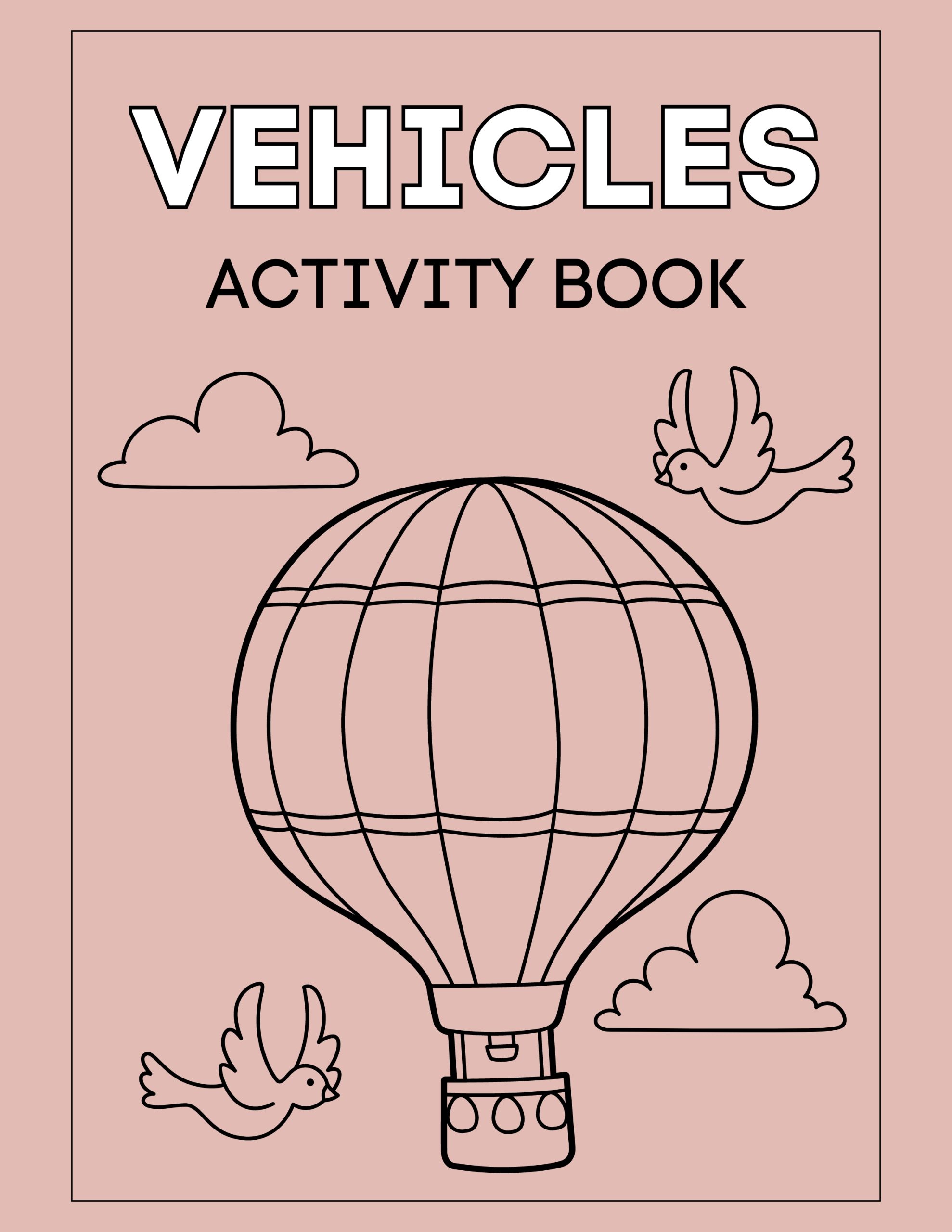 Vehicles Activity Workbook