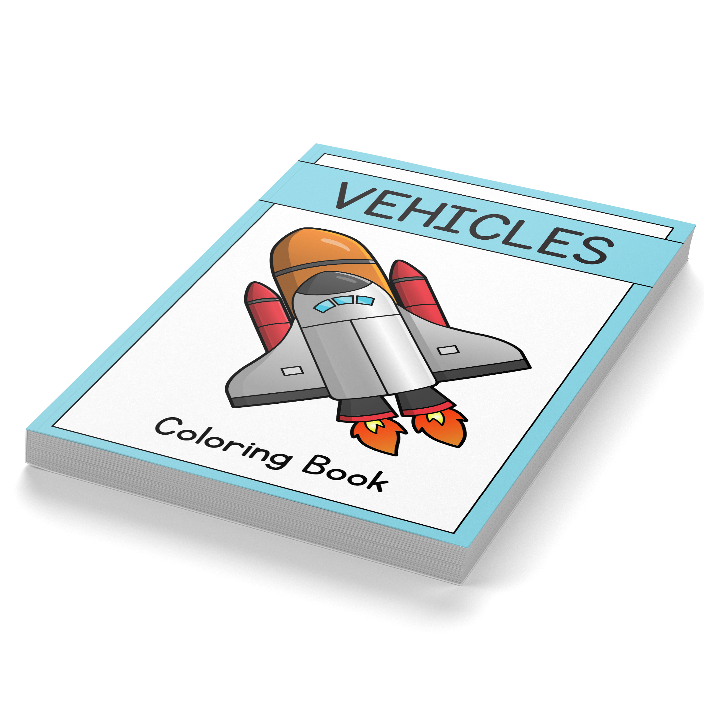 Vehicles Coloring Book