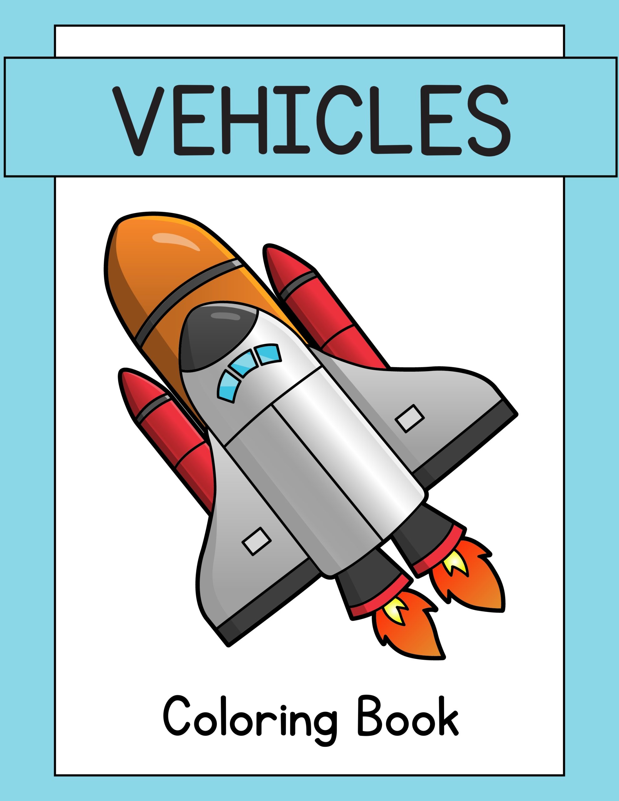 Vehicles Coloring Book