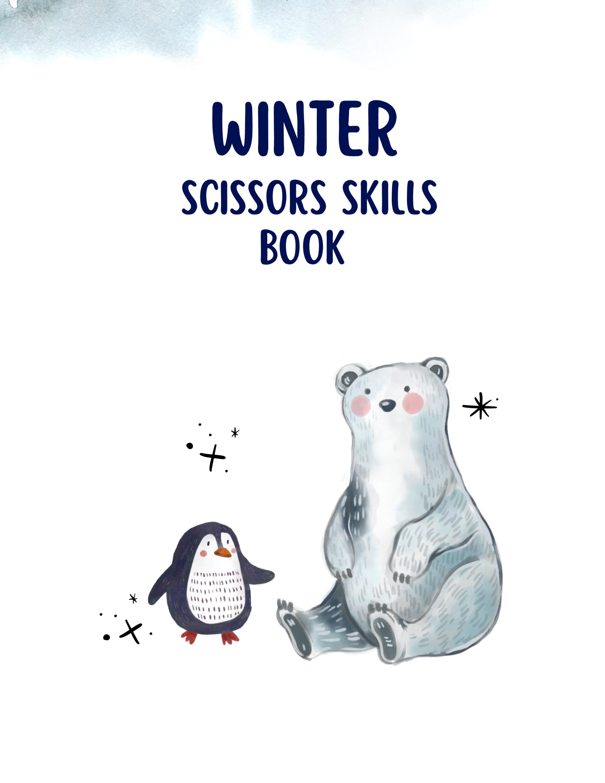 Winter Scissor Skills Book
