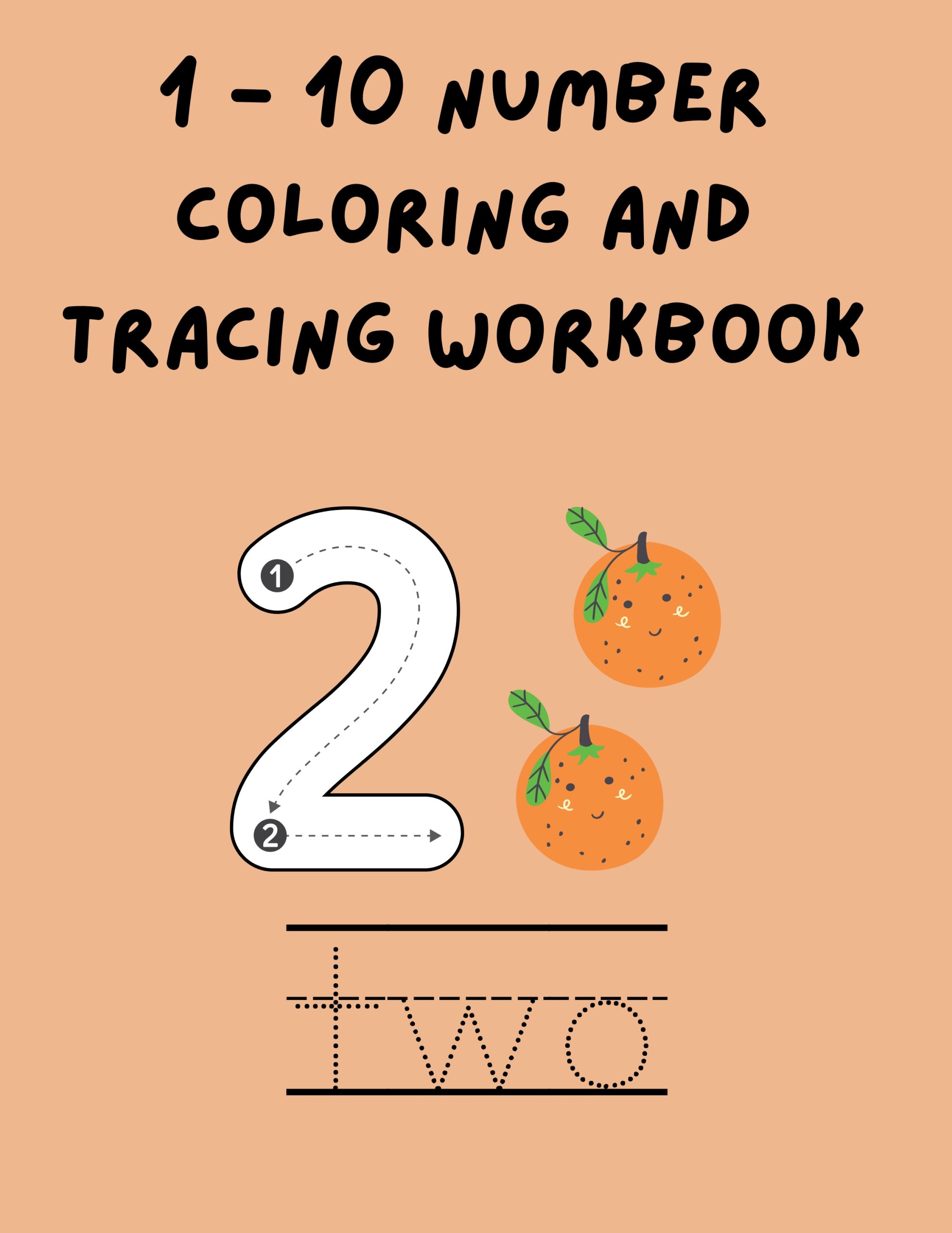 1 – 10 Number Coloring and Tracing Workbook