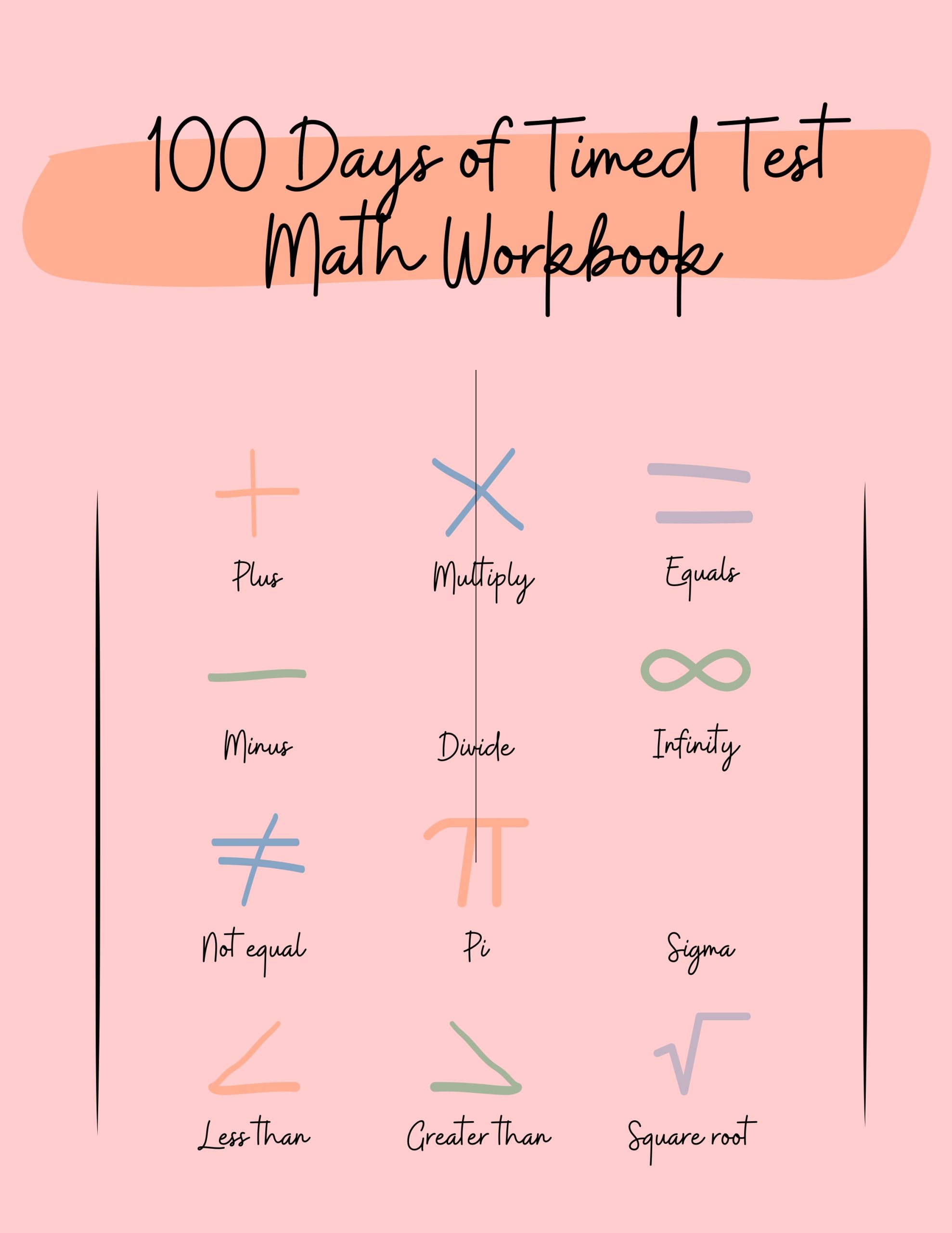 100 Days of Timed Test Math Workbook G4