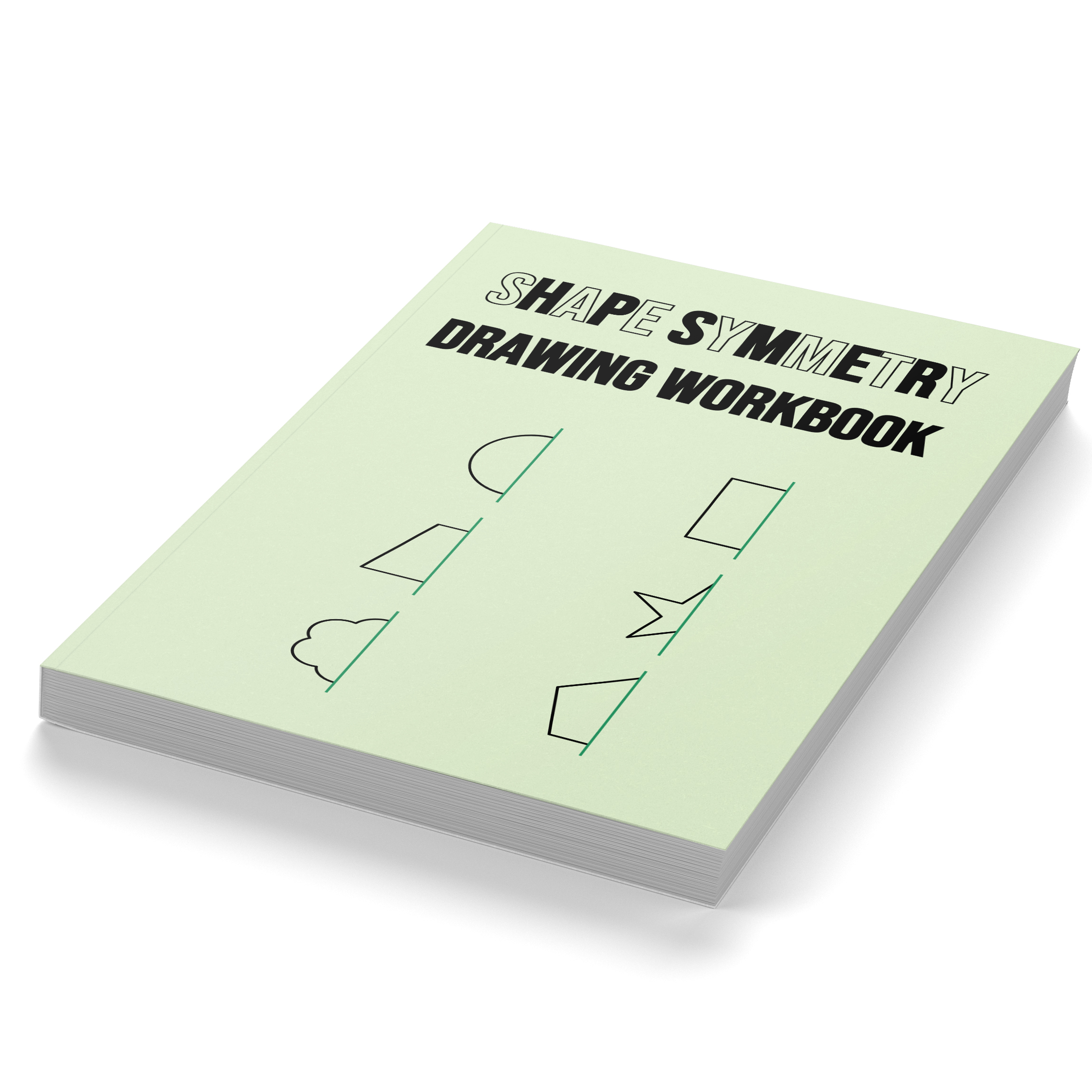 2D Shape Symmetry Drawing Workbook