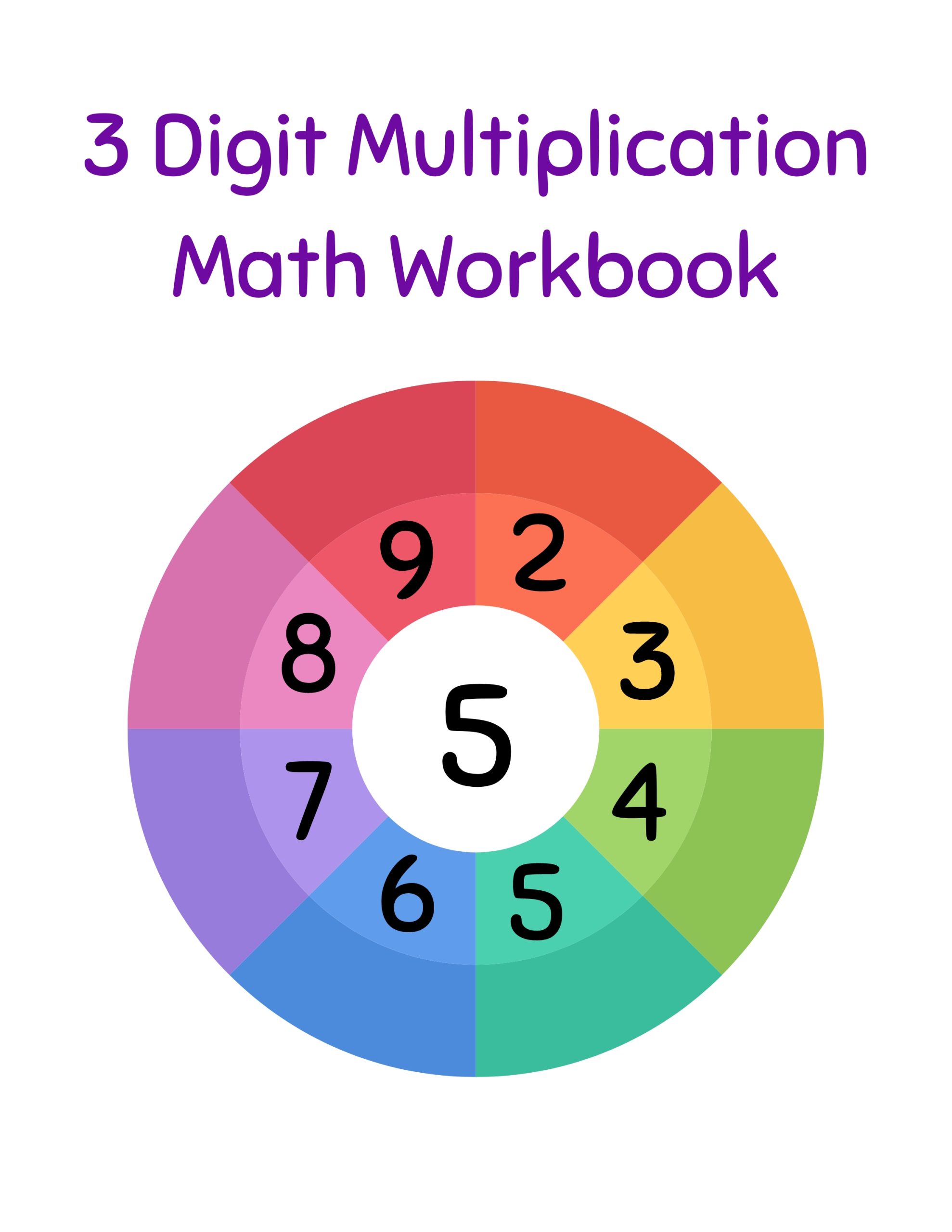 3 Digit Multiplication Math Workbook