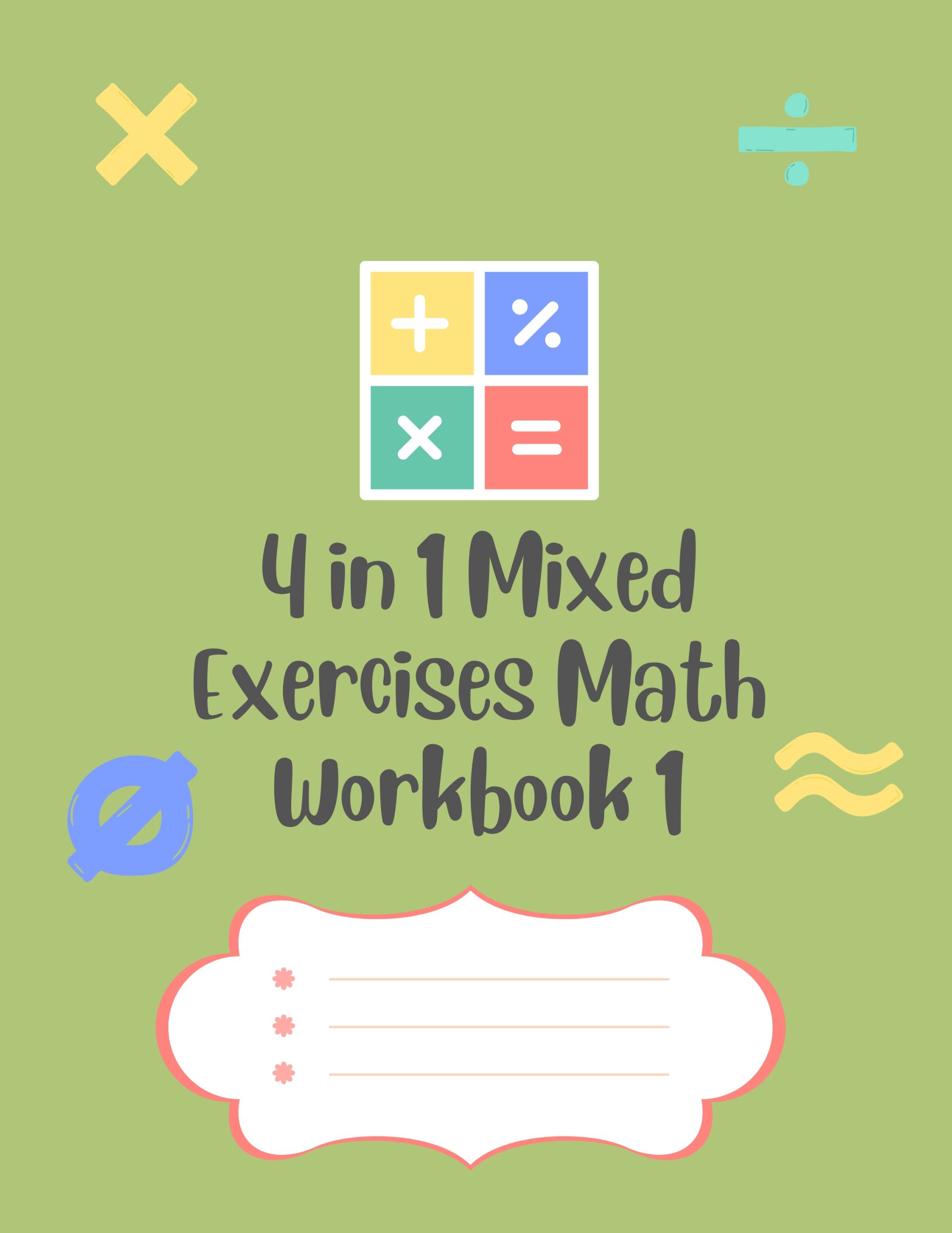 4 in 1 Mixed Exercises Math Workbook