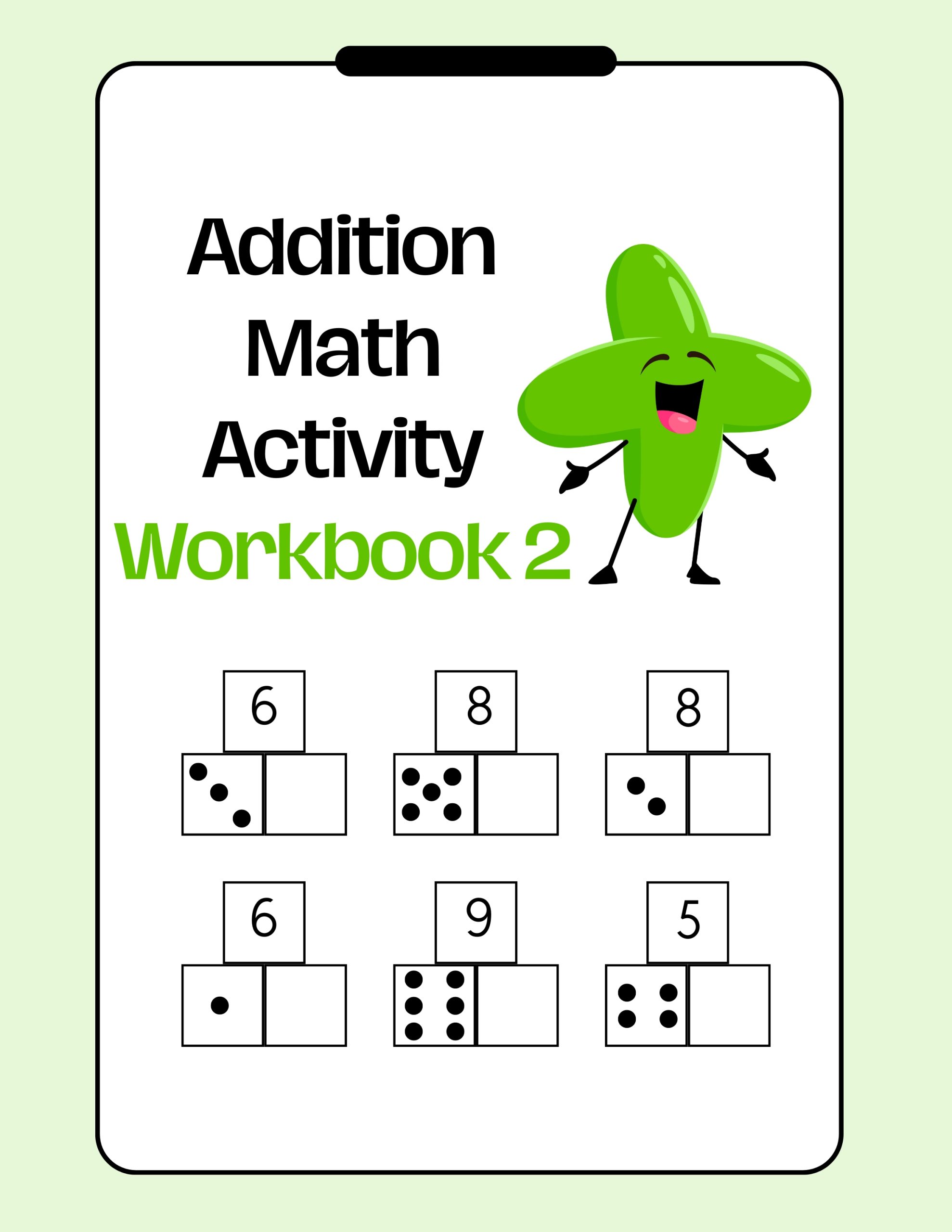 Addition Math Activity Workbook 2