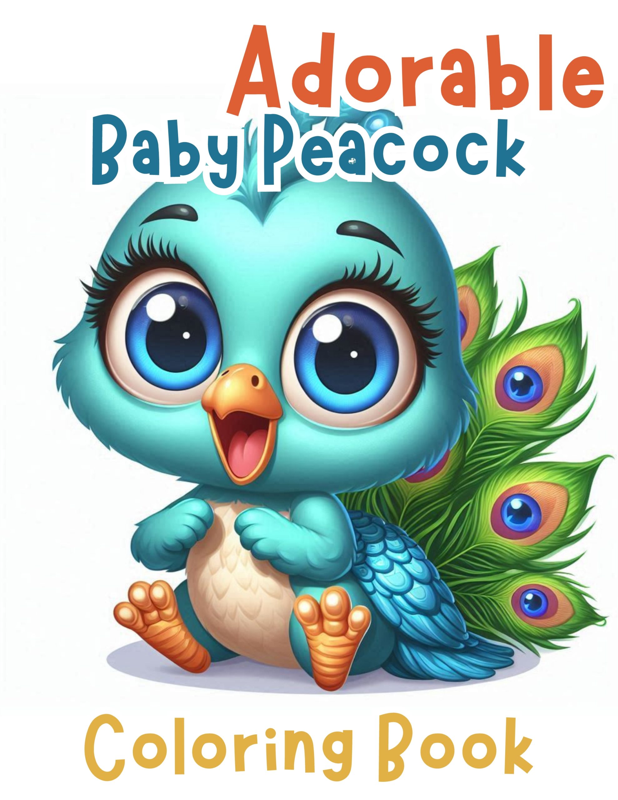 Adorable Baby Peacock Coloring Book