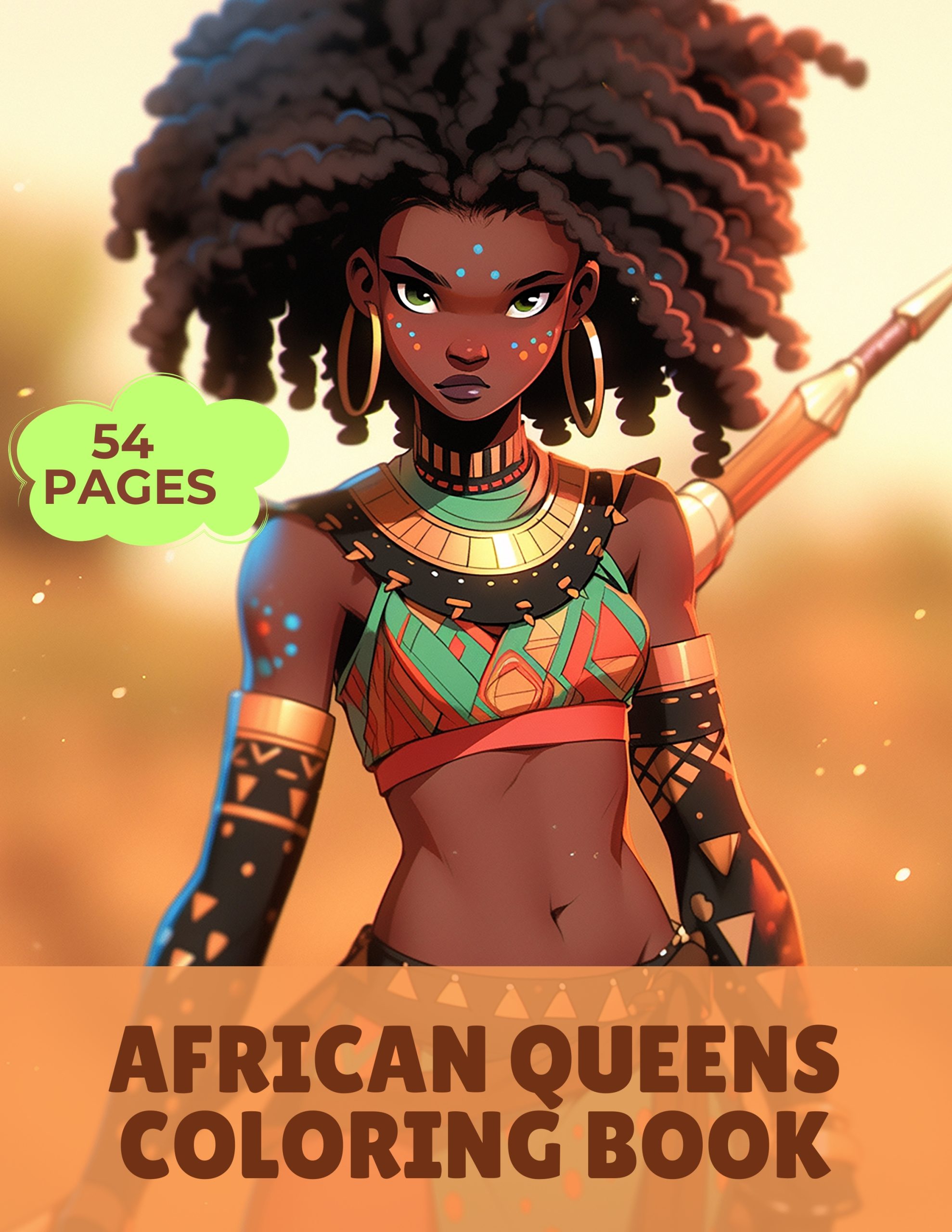 African Queens Coloring Book