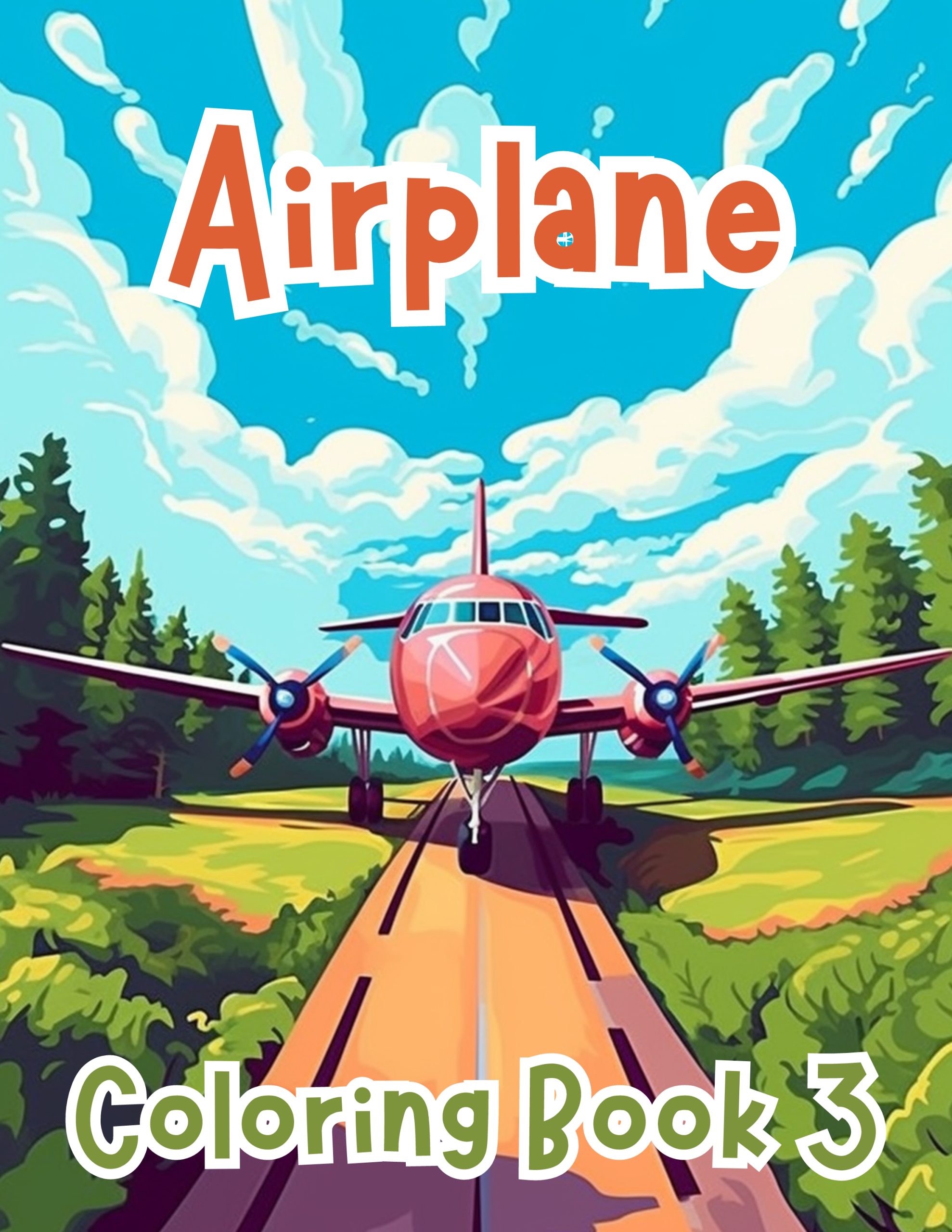 Airplane Coloring Book for Kids Book 3