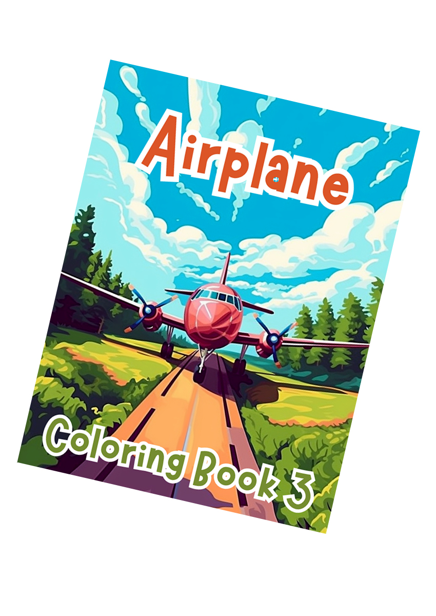 Airplane Coloring Book for Kids Book 3