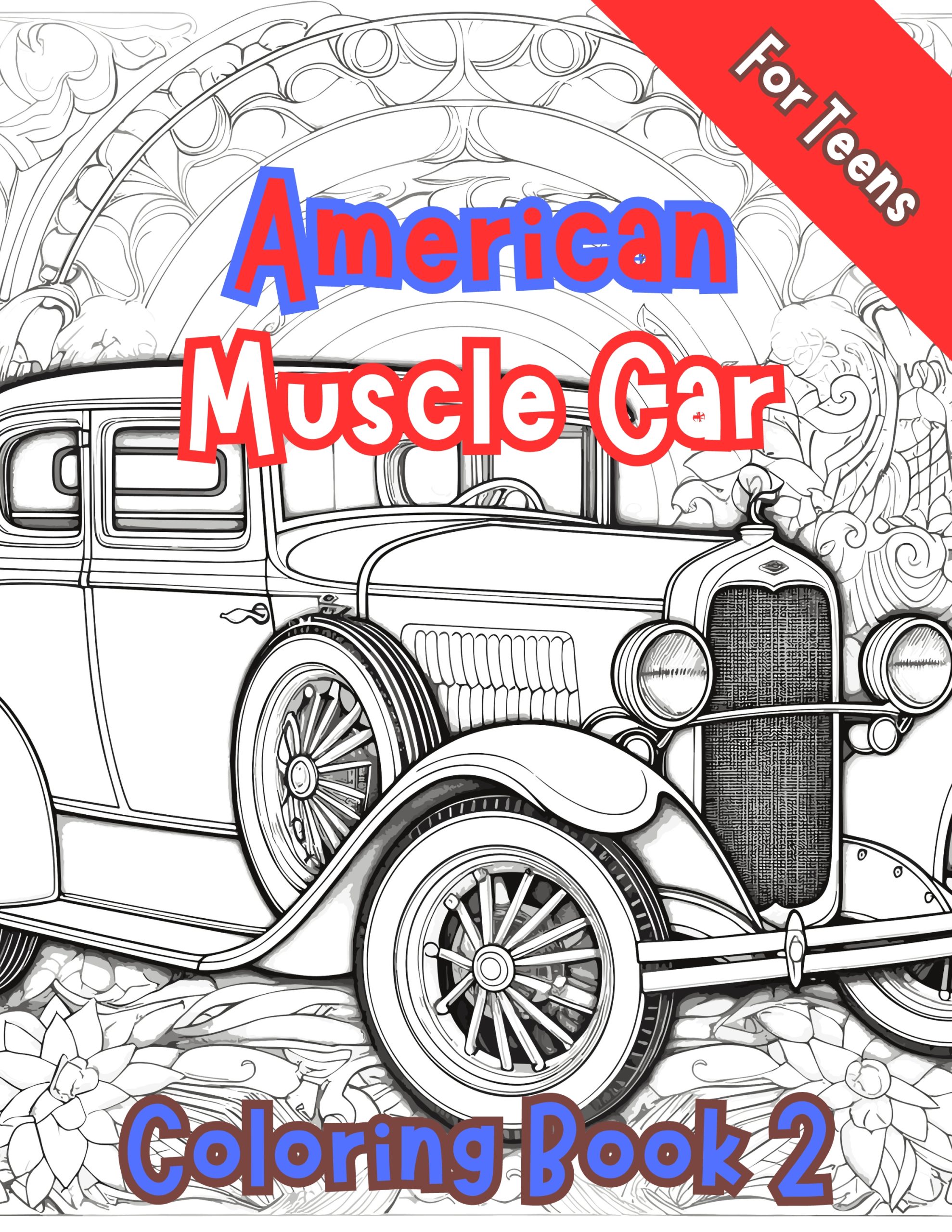 American Muscle Car Coloring Book 2