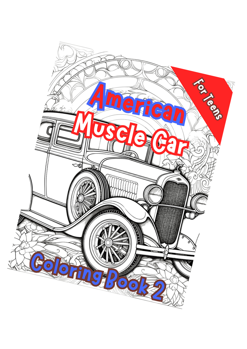 American Muscle Car Coloring Book 2