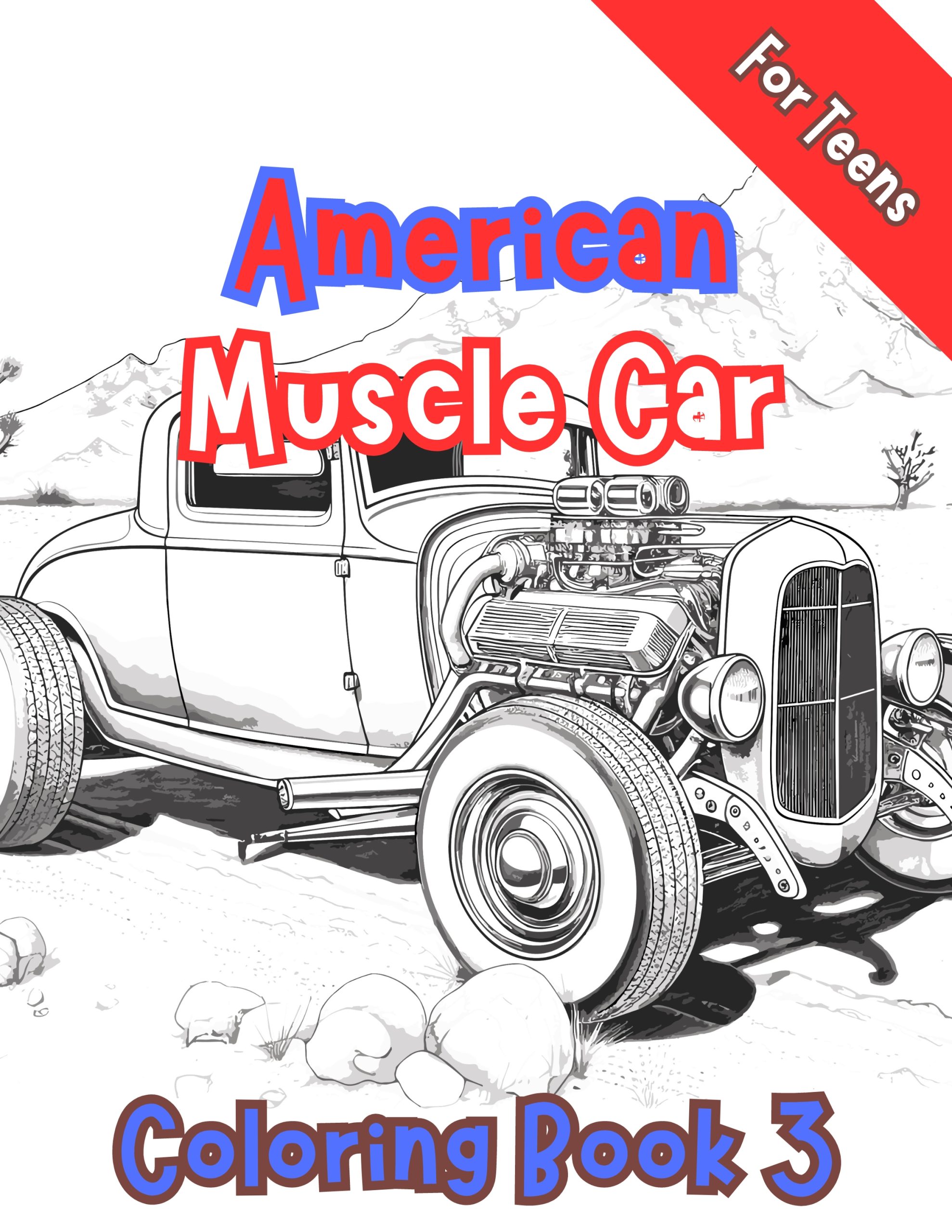 American Muscle Car Coloring Book 3