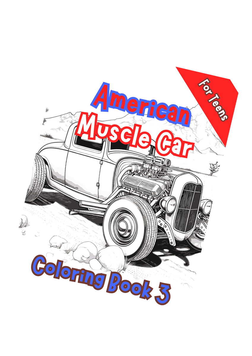 American Muscle Car Coloring Book 3