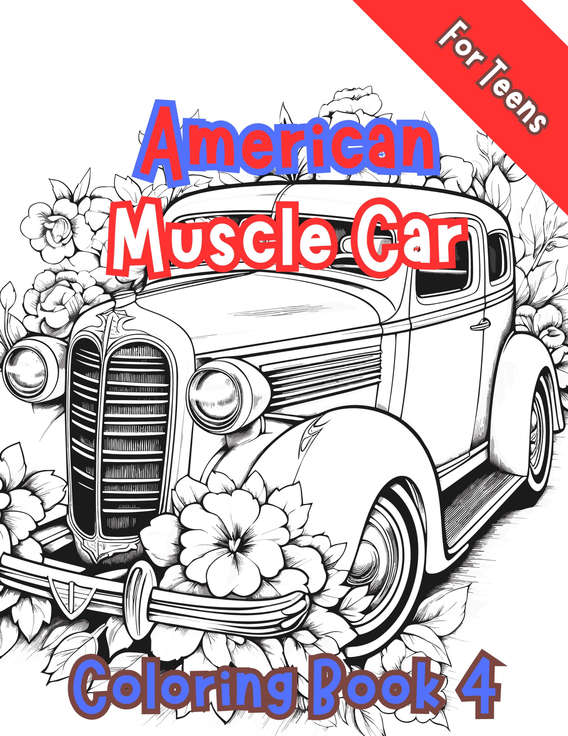 American Muscle Car Coloring Book 4