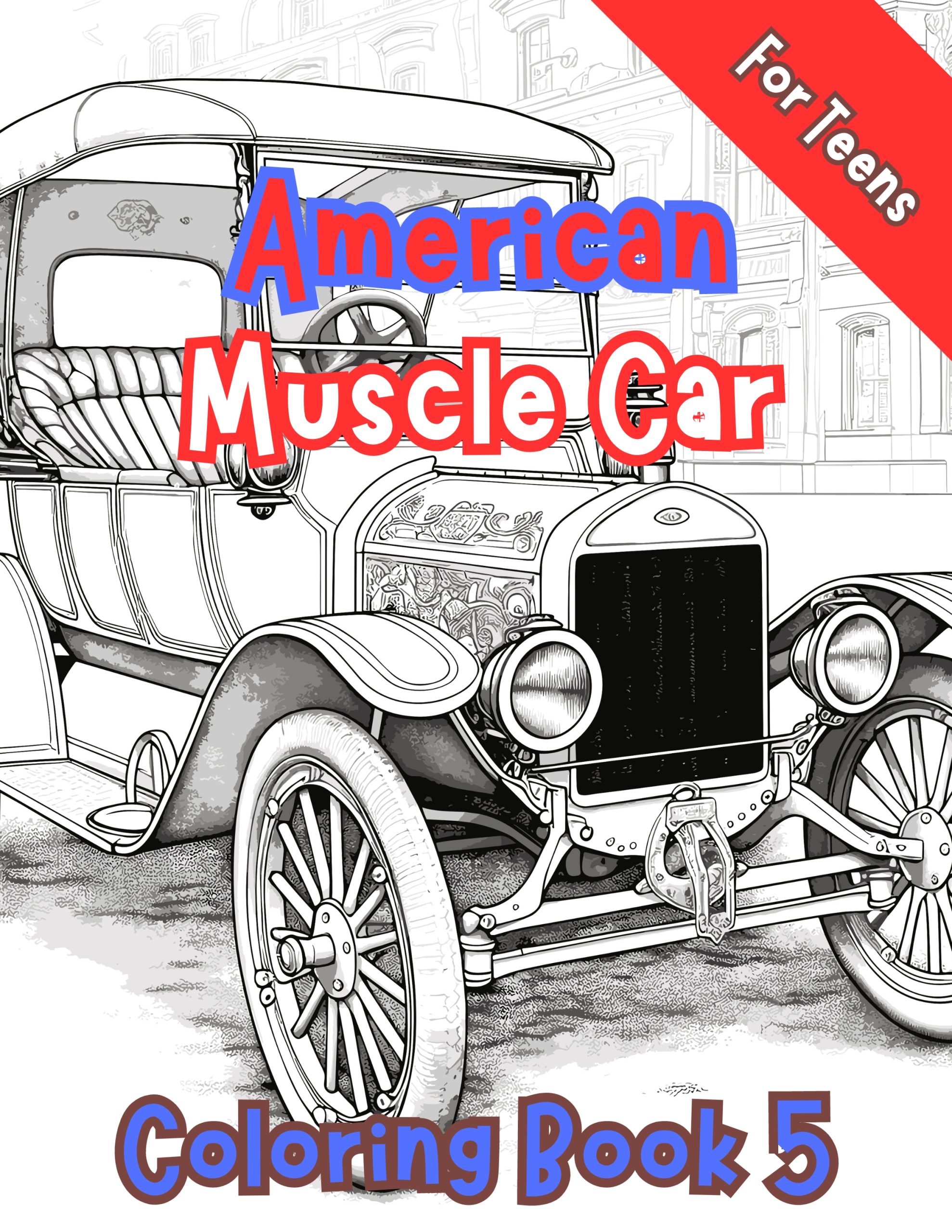 American Muscle Car Coloring Book 5