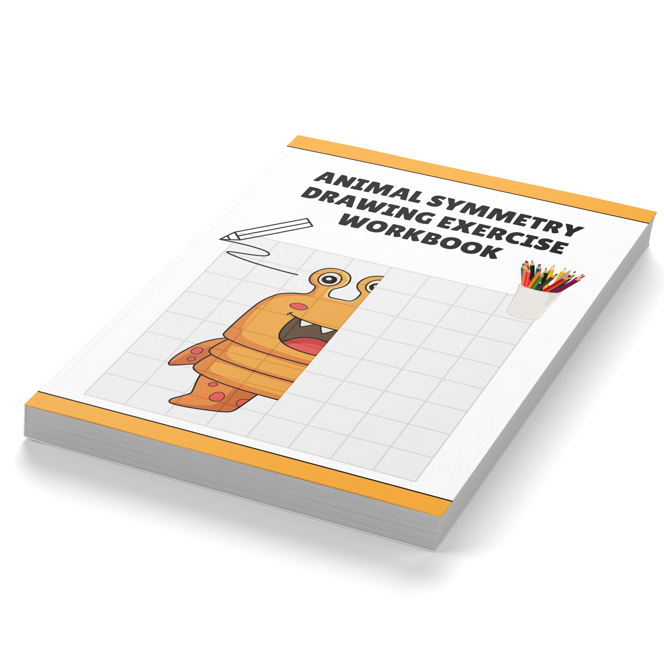 Animals Symmetry Drawing Exercise Workbook