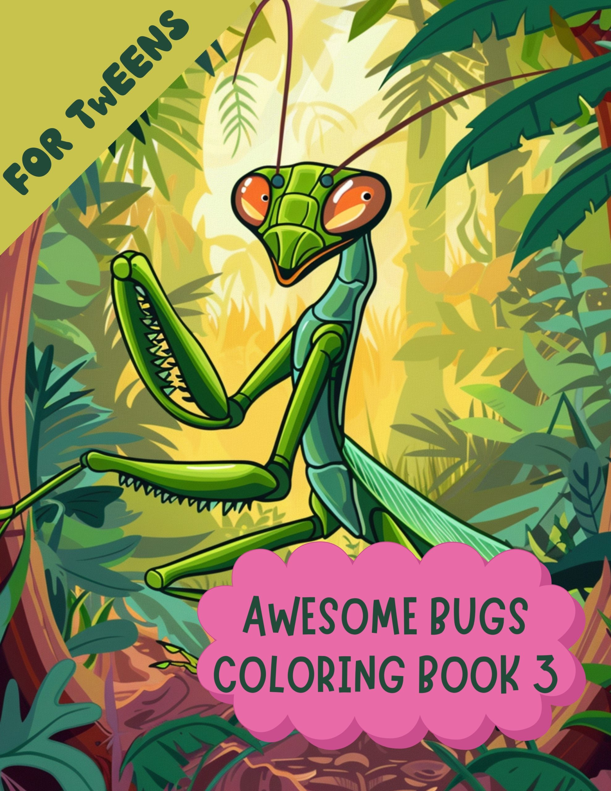 Awesome Bugs Coloring Book 3