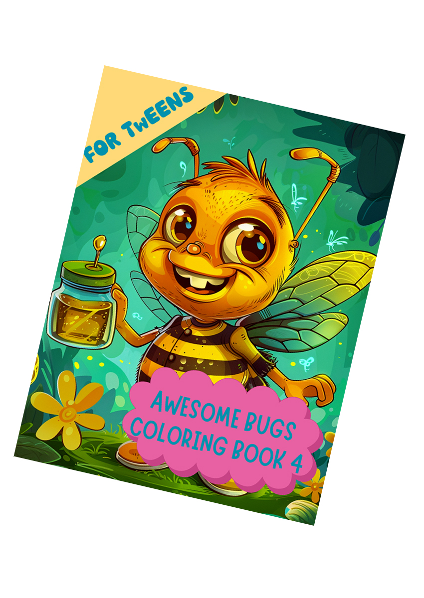 Awesome Bugs Coloring Book 4
