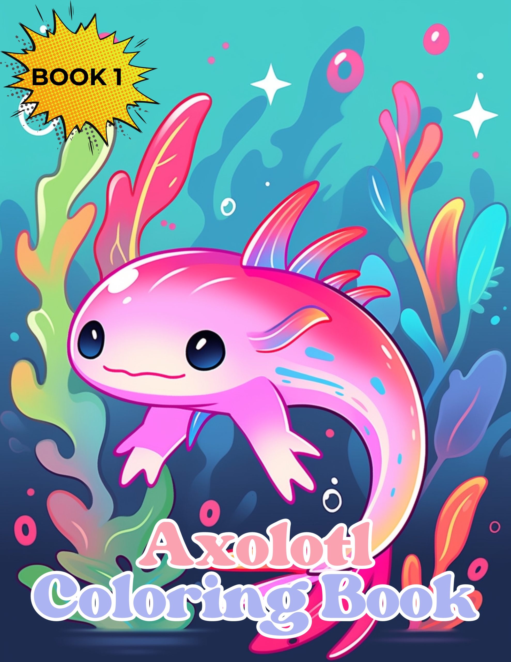 Axolotl Coloring Book 1