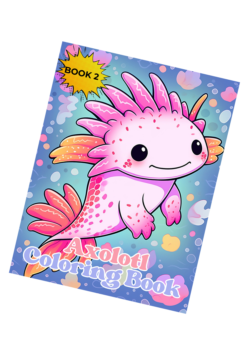 Axolotl Coloring Book 2