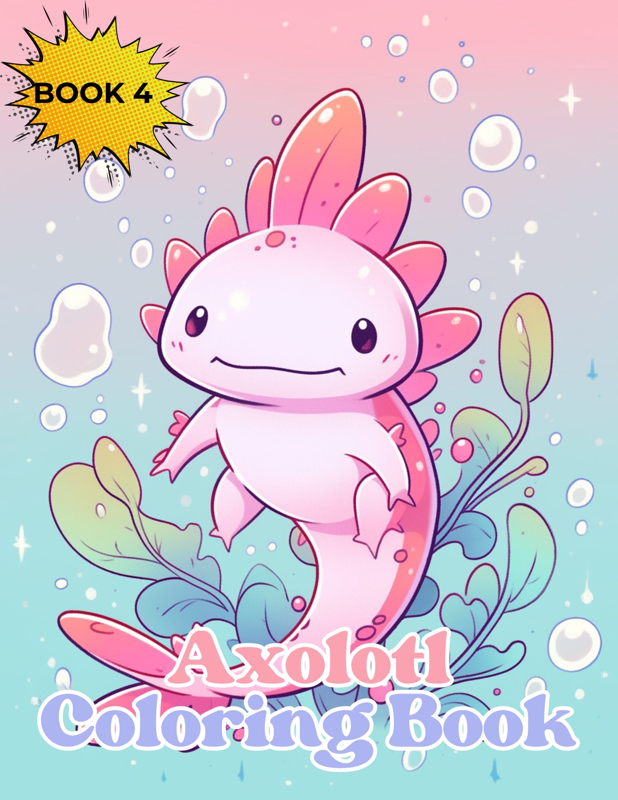Axolotl Coloring Book 4