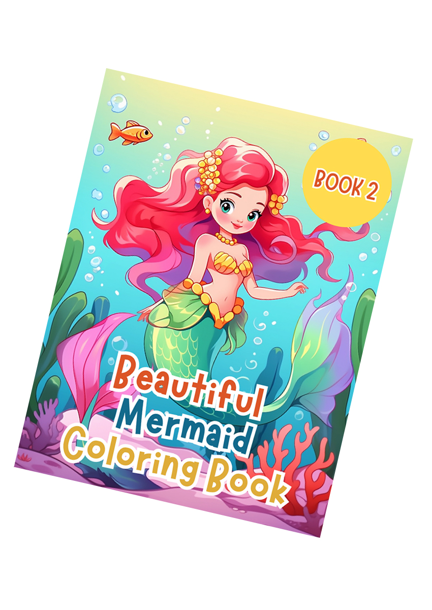 Beautiful Mermaid Coloring Book for Kids 2