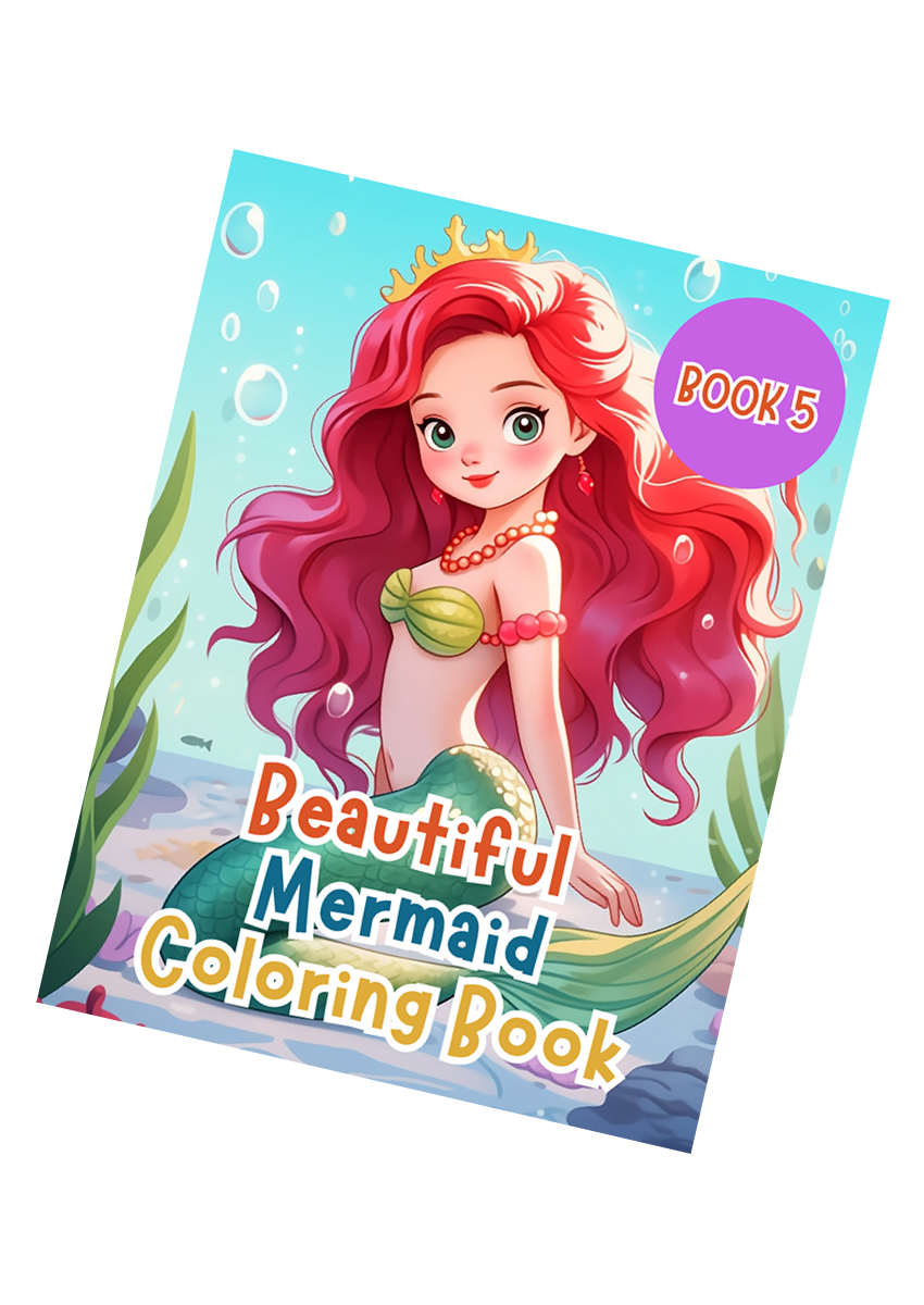 Beautiful Mermaid Coloring Book for Kids 5
