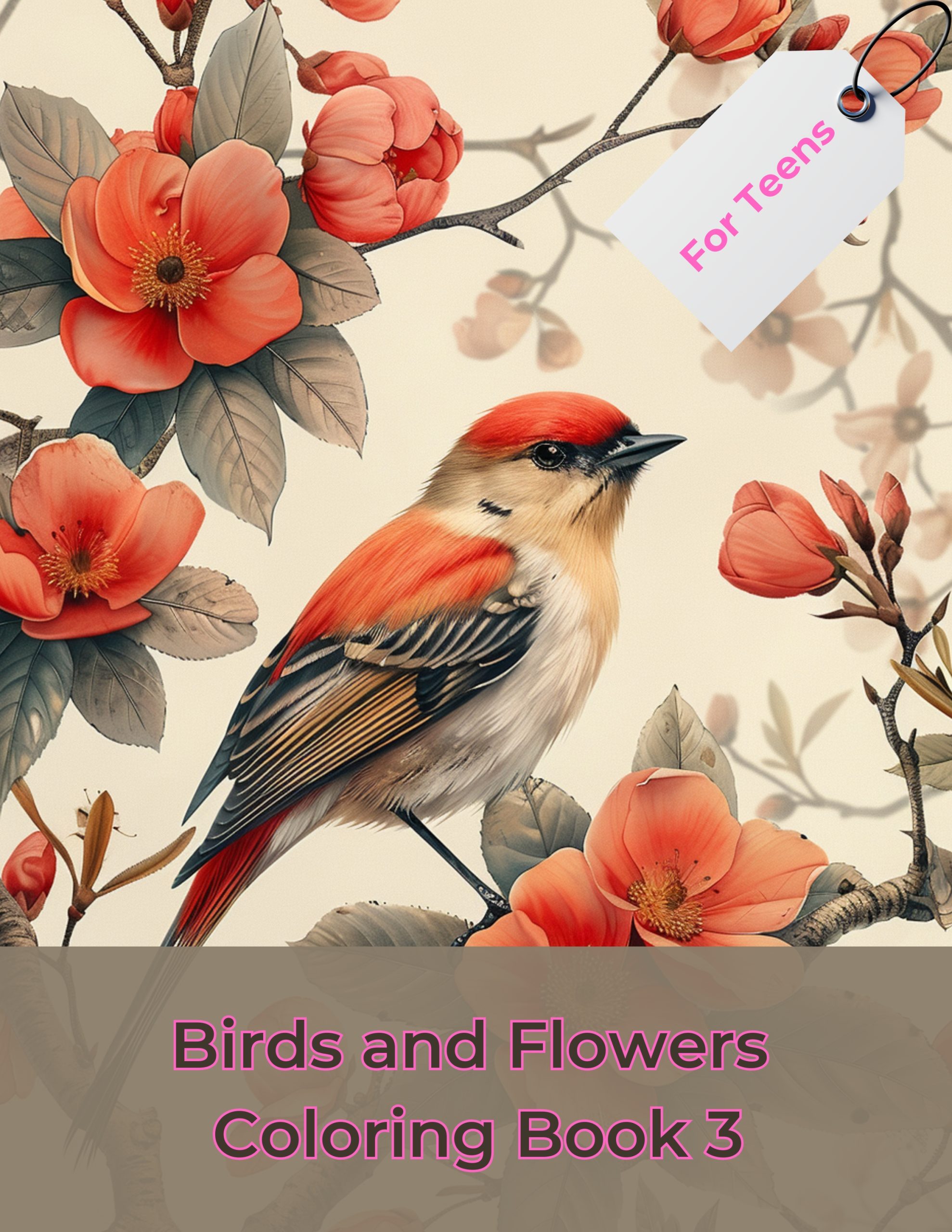 Birds and Flowers Coloring Book 3