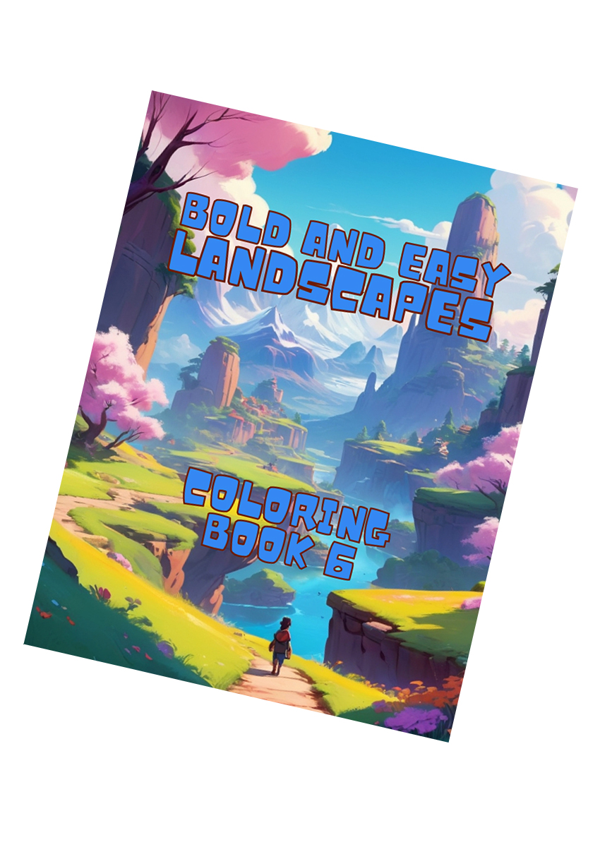 Bold and Easy Landscapes Coloring Book 6