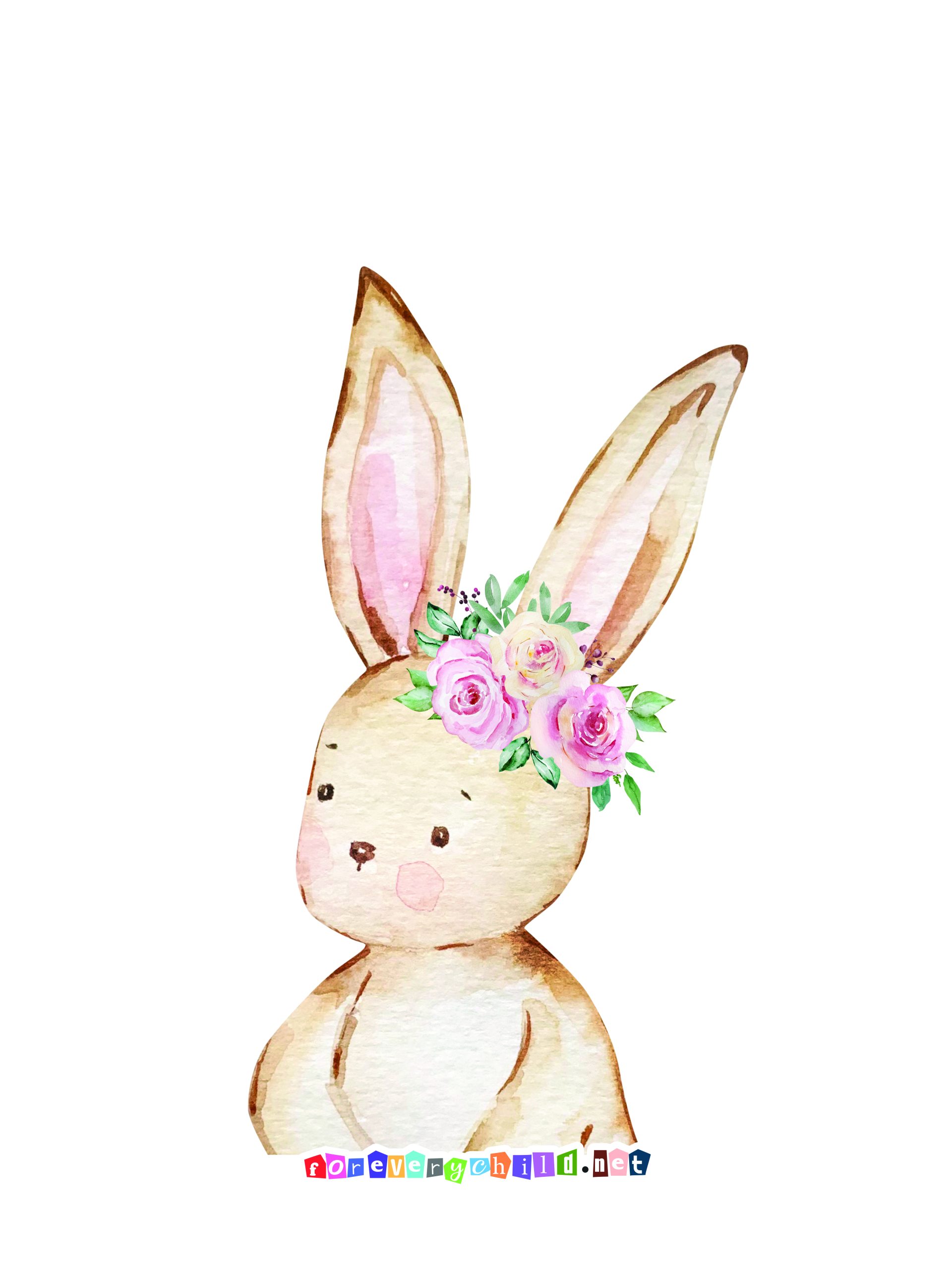 Bunny Nursery Poster 1 18×24
