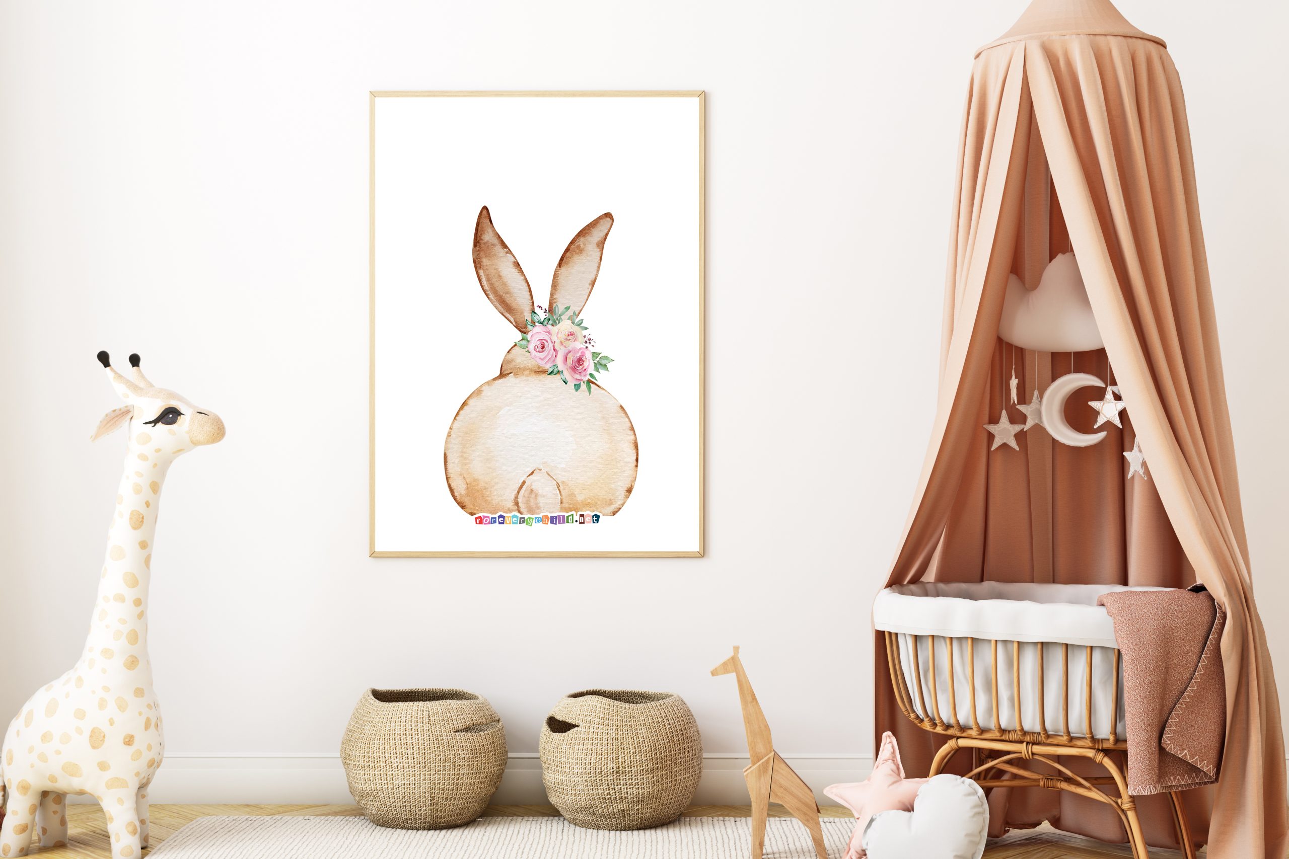 Bunny Nursery Poster 2 18×24