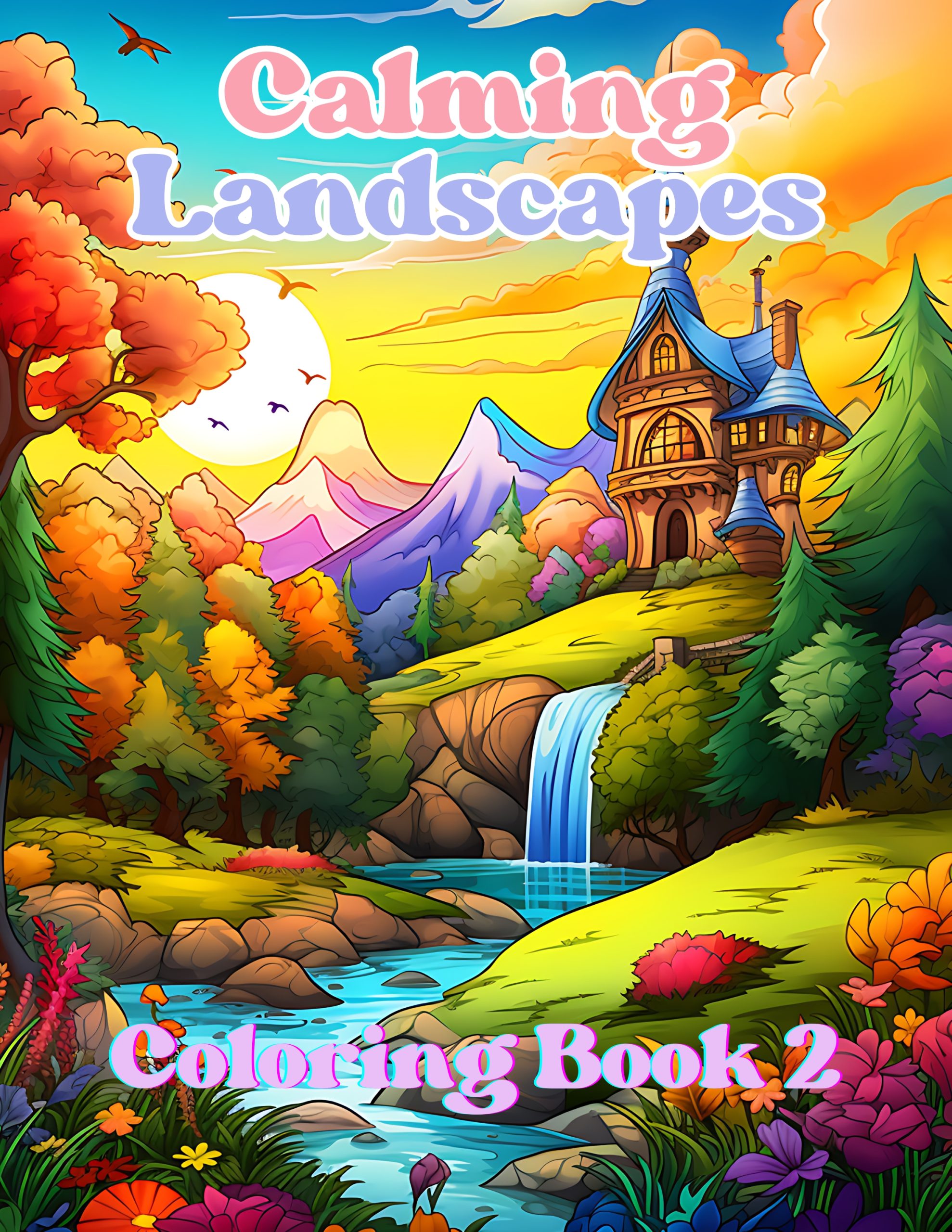 Calming Landscape Coloring Book 2