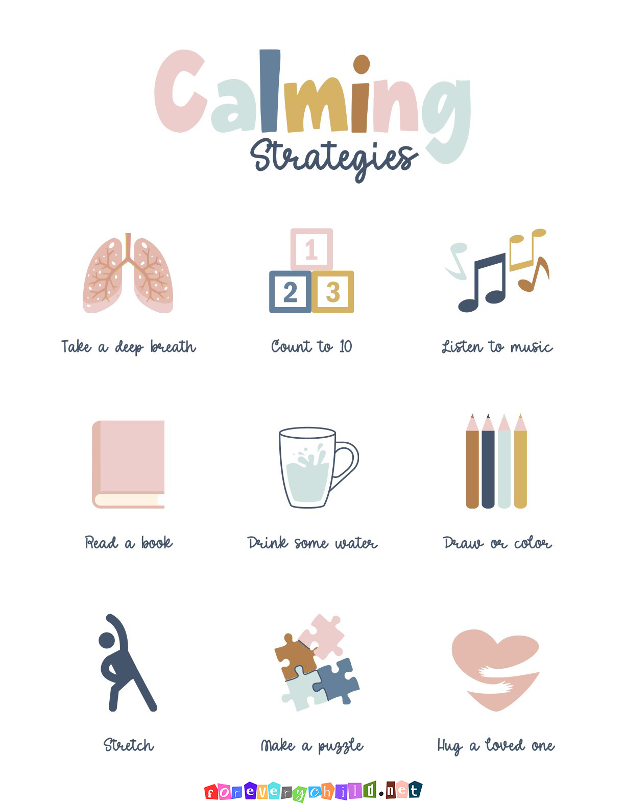 Calming Strategies Poster