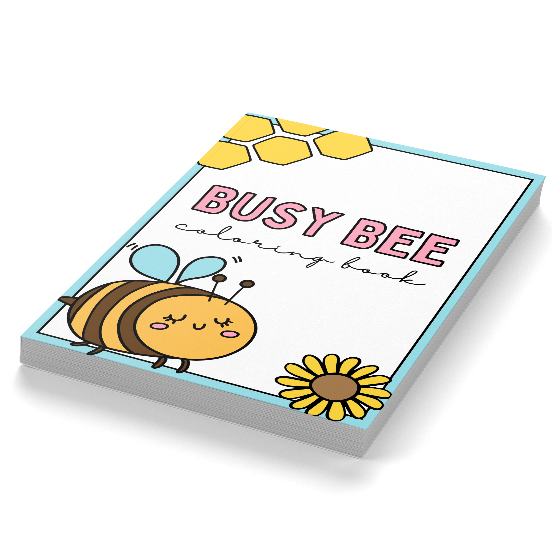 Colorful Bee Coloring Book