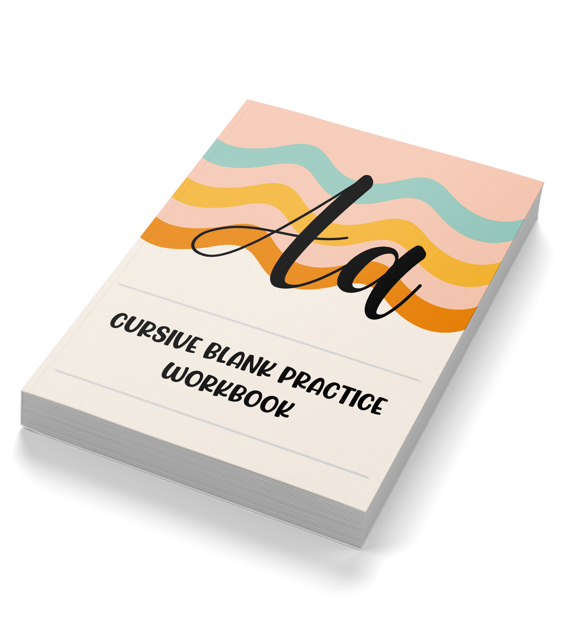 Cursive Blank Practice Workbook