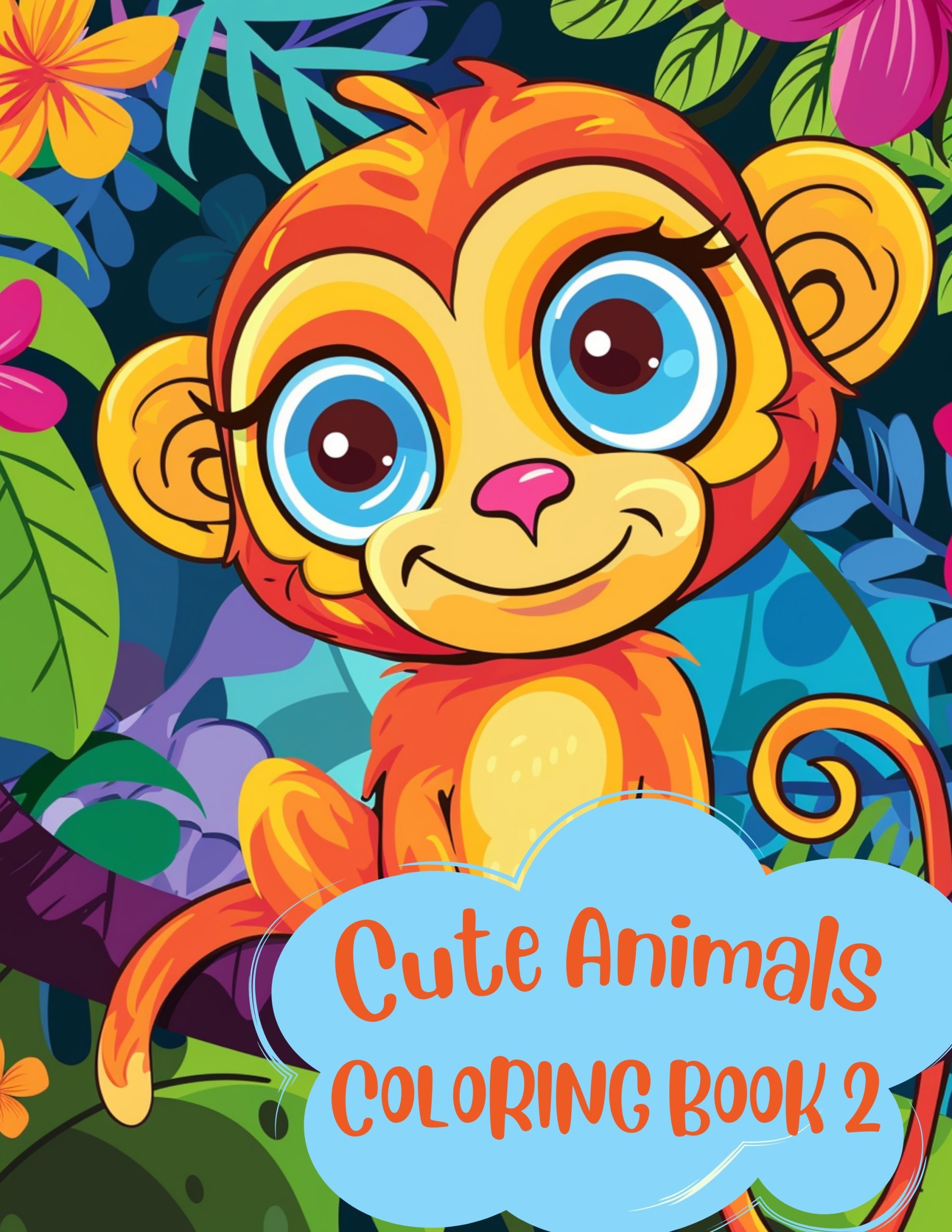 Cute Animal Coloring Book for Kids 2