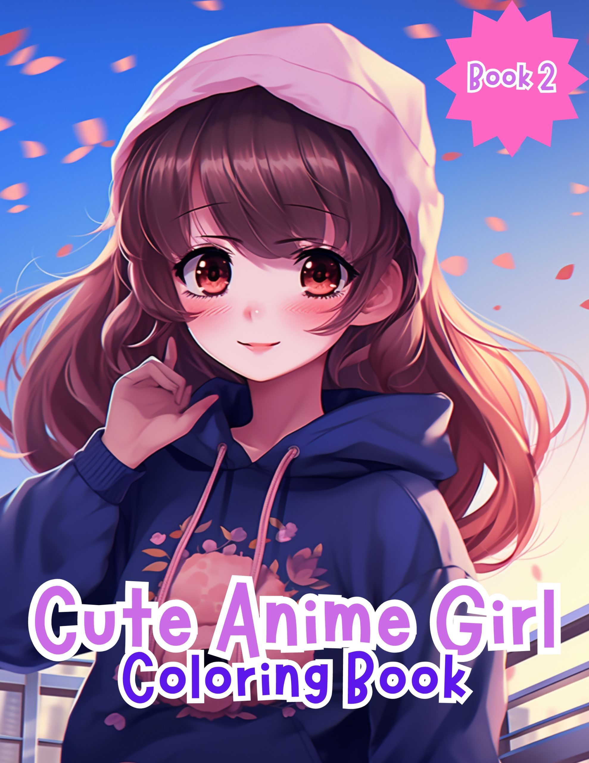 Cute Anime Girls Coloring Book for Kids 2