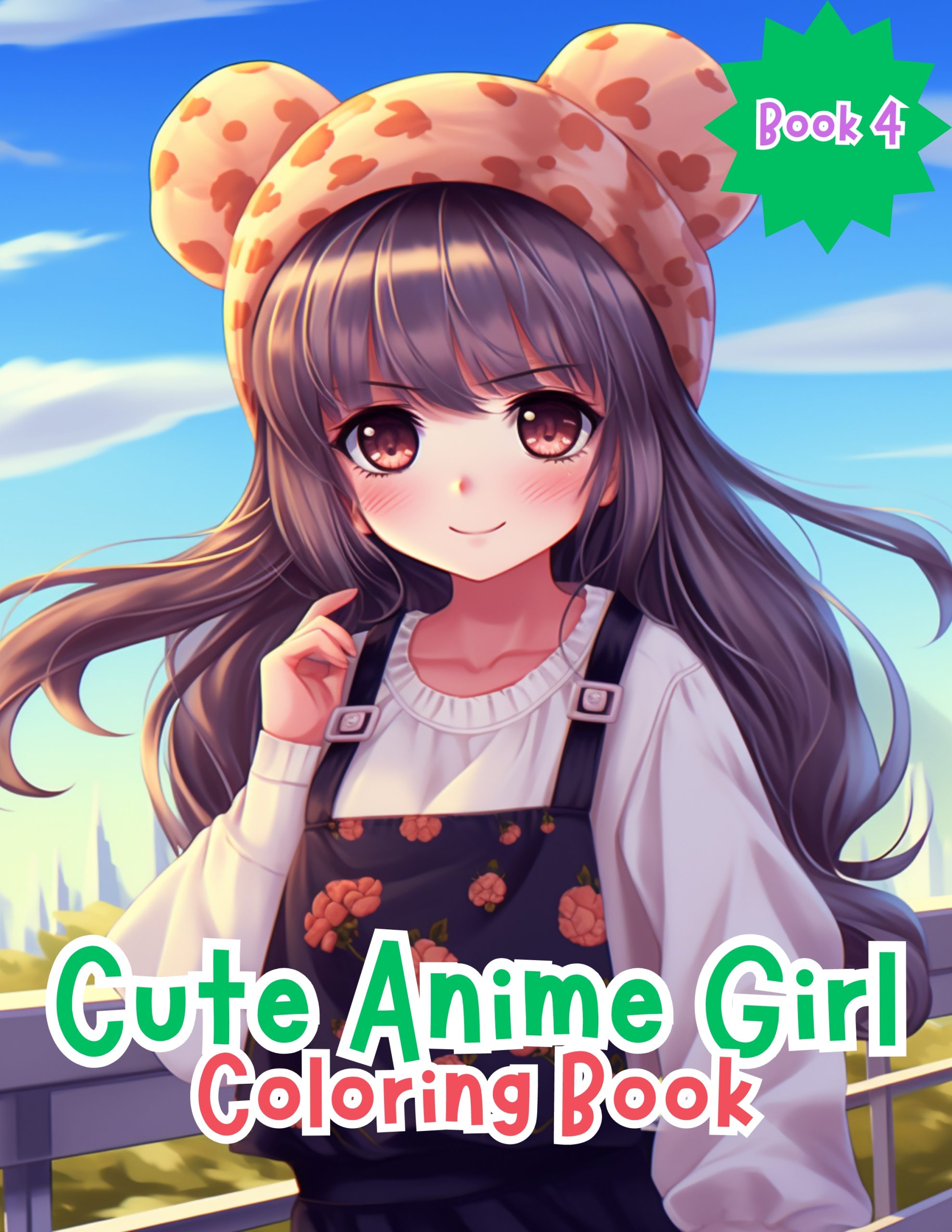 Cute Anime Girls Coloring Book for Kids 4